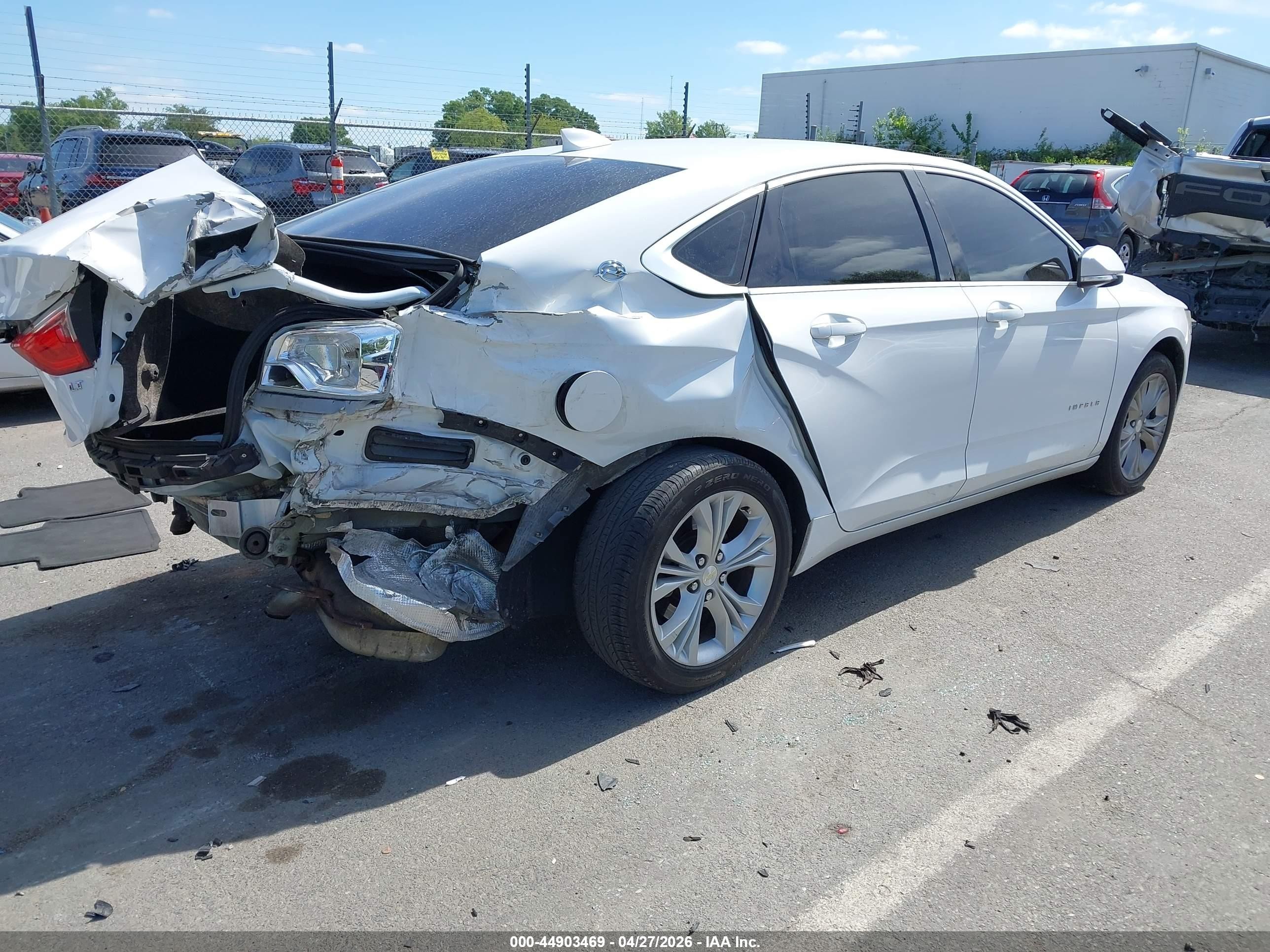 2015 Chevrolet Impala 2lt White vin: 1G1125S30FU106199