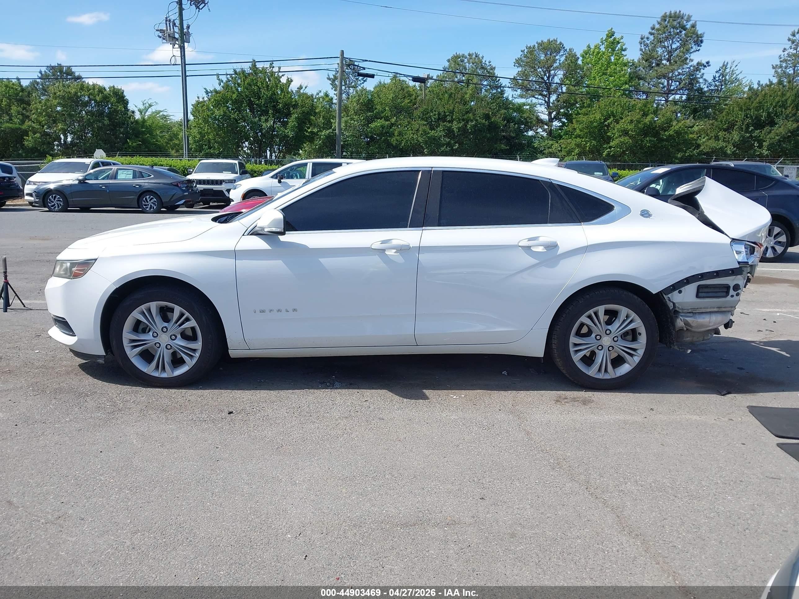 2015 Chevrolet Impala 2lt White vin: 1G1125S30FU106199