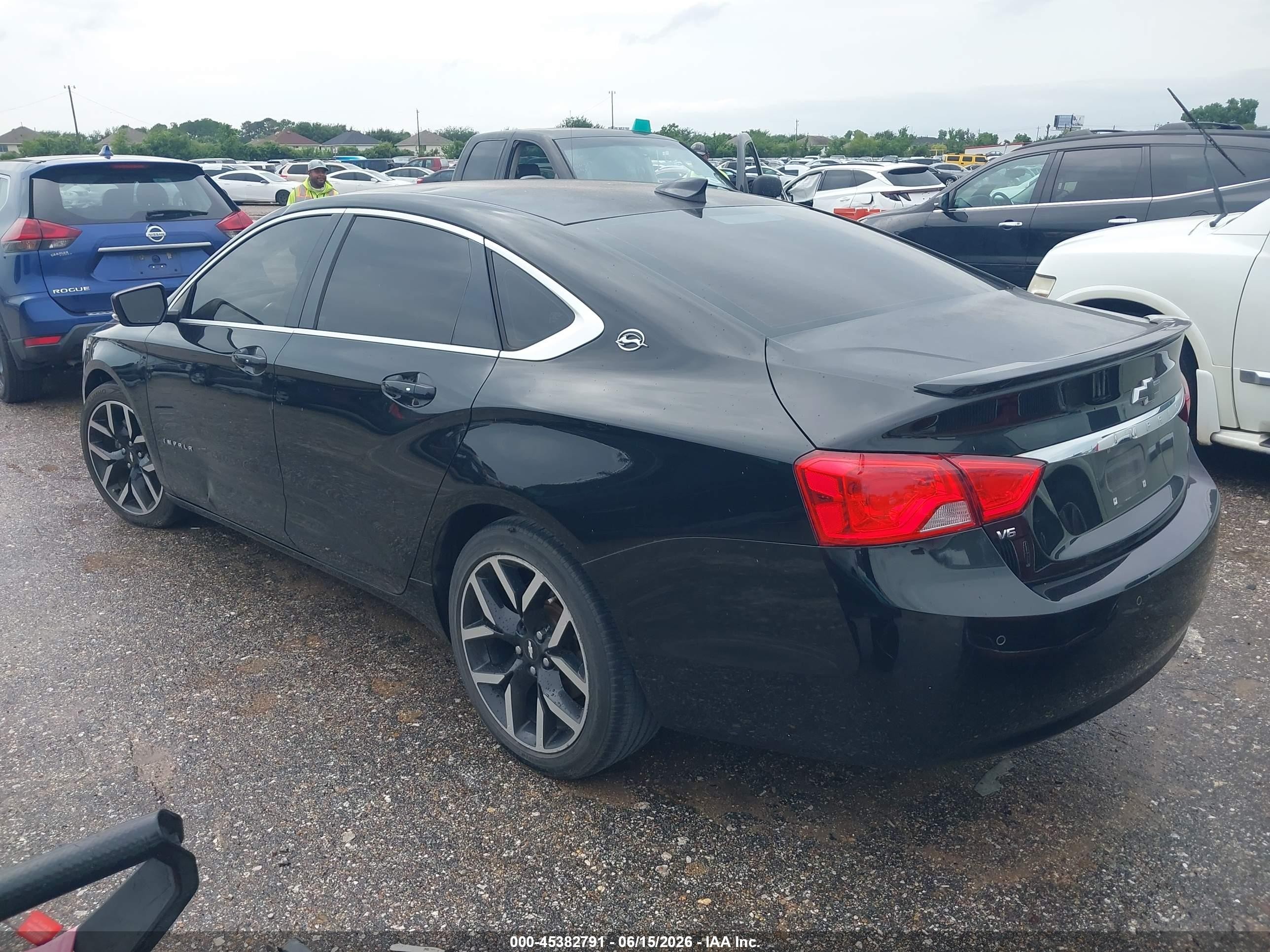 2015 Chevrolet Impala 2lt Black vin: 1G1125S30FU148243