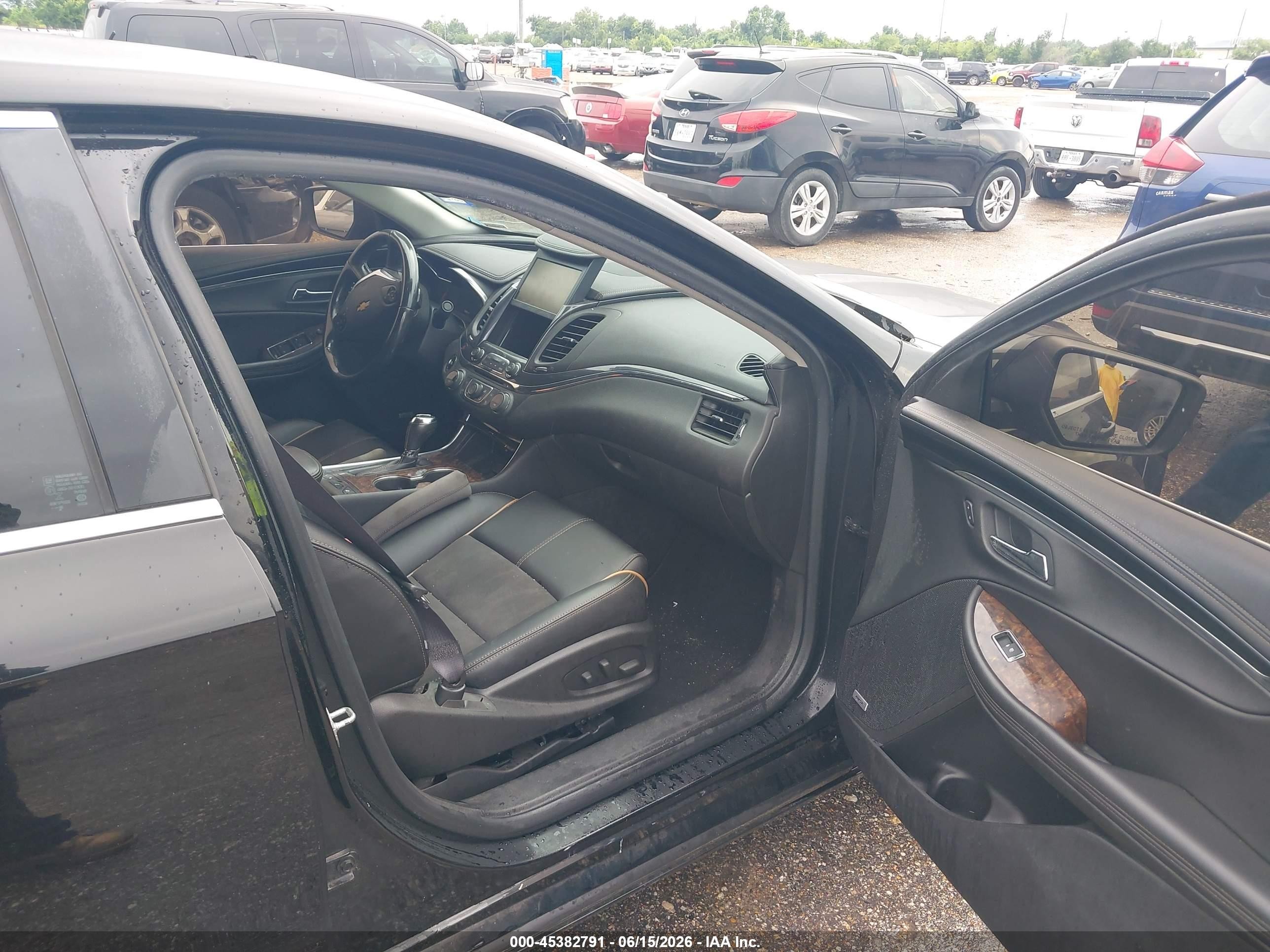 2015 Chevrolet Impala 2lt Black vin: 1G1125S30FU148243