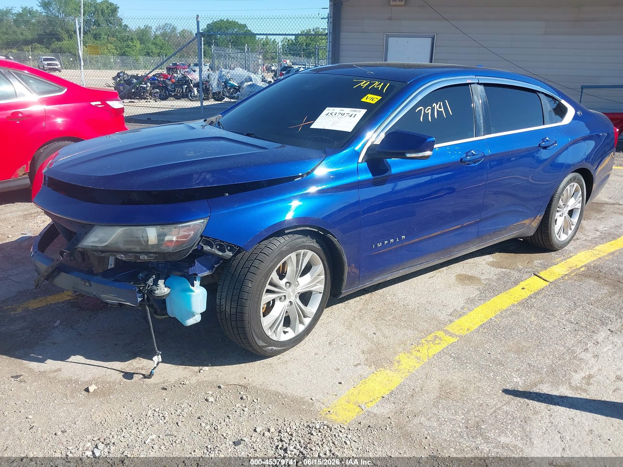 2014 Chevrolet Impala 2lt Синий vin: 1G1125S31EU102256