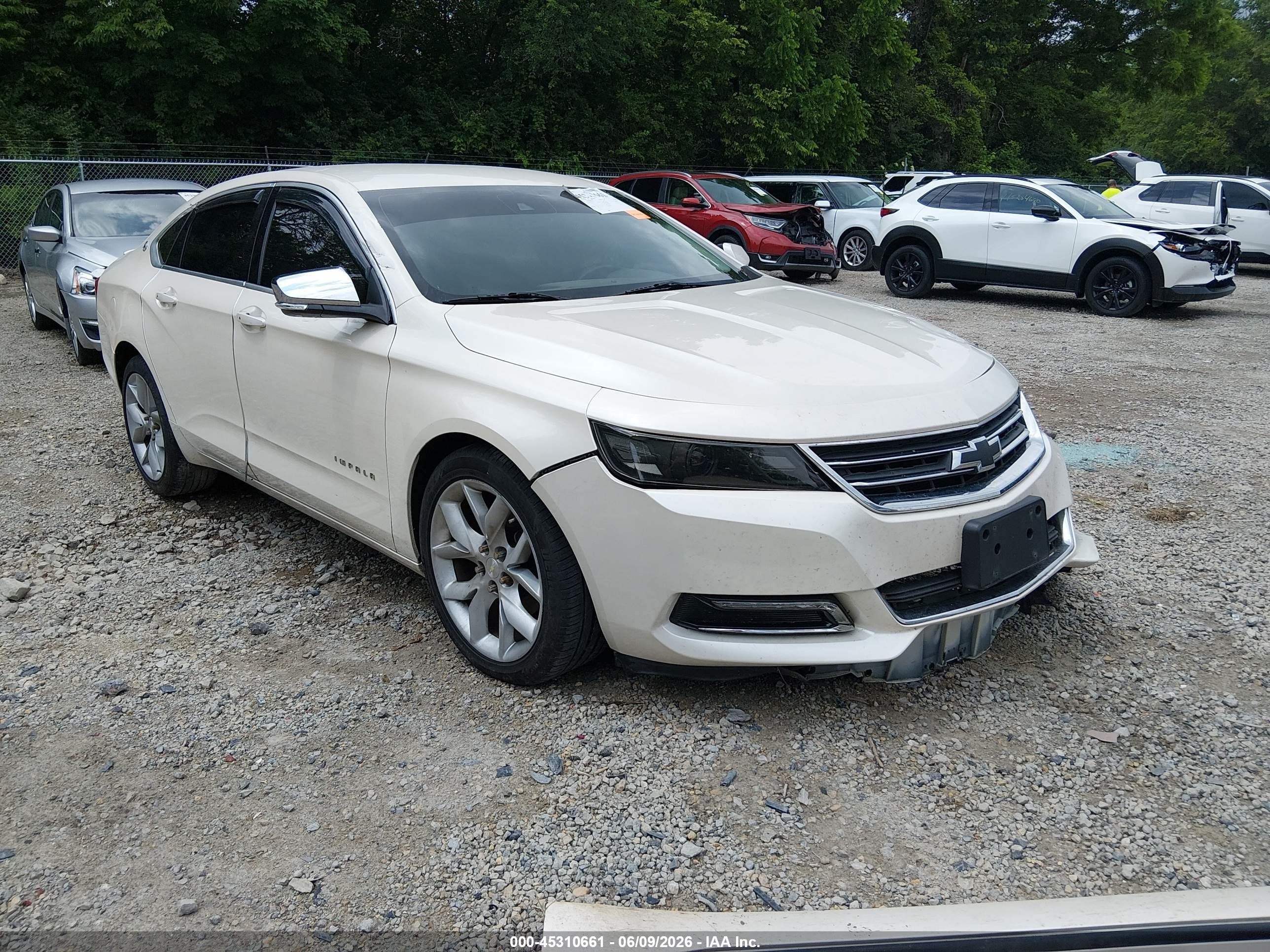 2014 Chevrolet Impala 2lt White vin: 1G1125S31EU145589