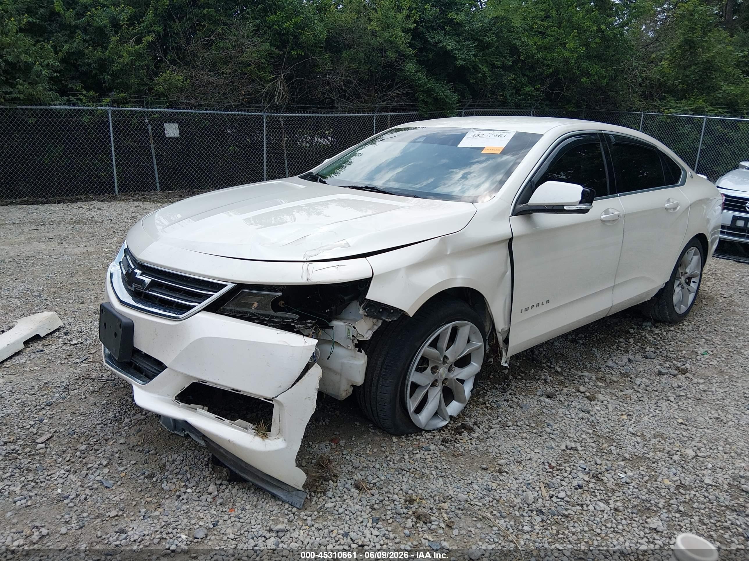2014 Chevrolet Impala 2lt White vin: 1G1125S31EU145589