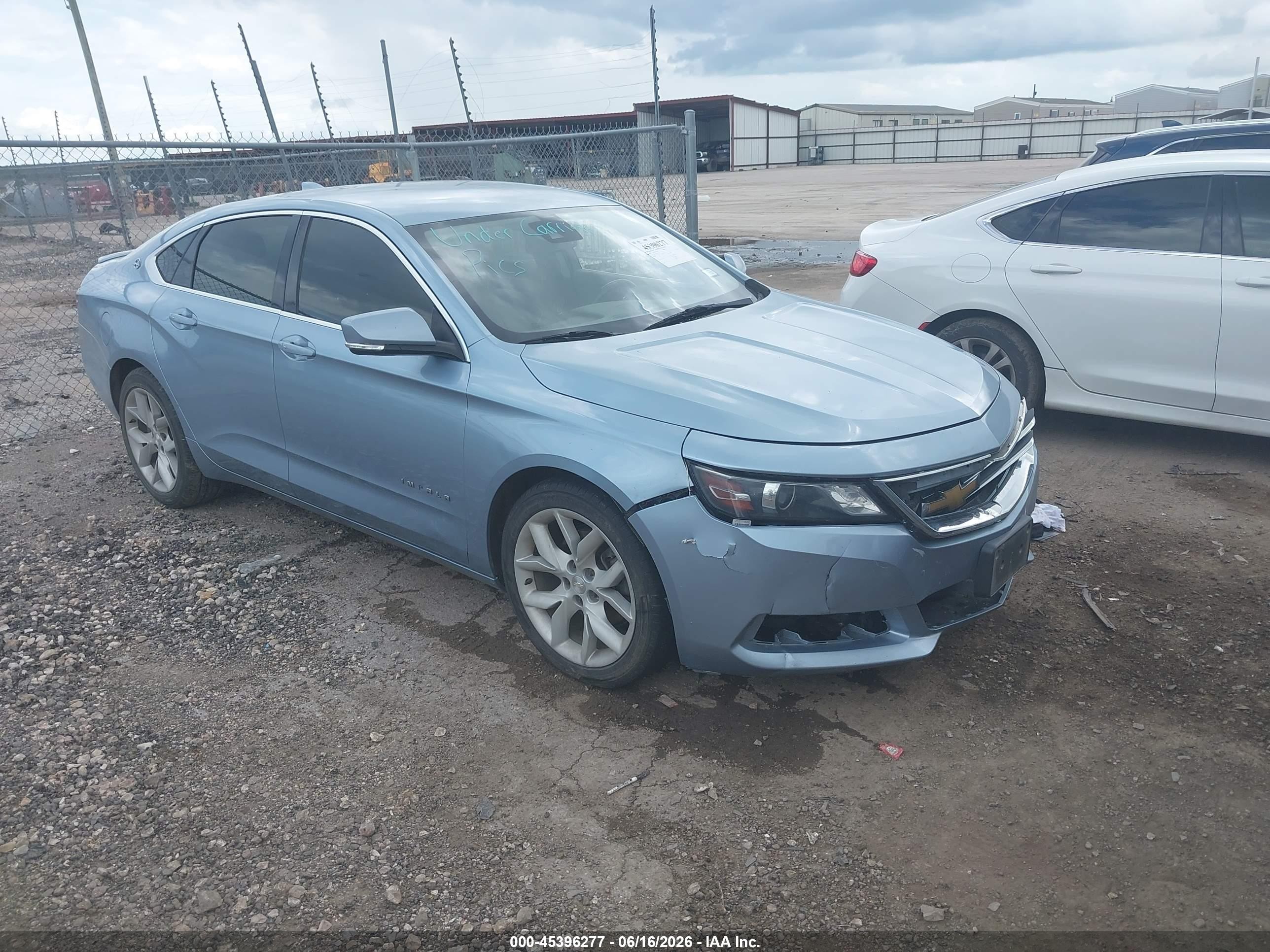 2015 Chevrolet Impala 2lt Синий vin: 1G1125S31FU111055