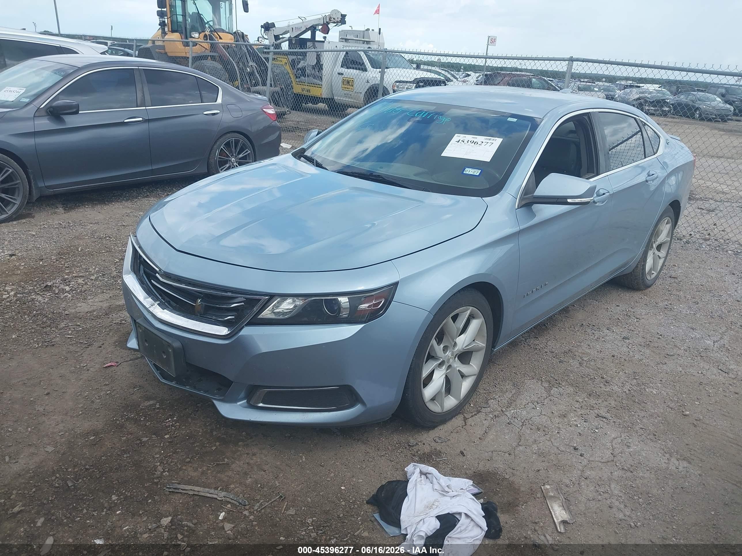 2015 Chevrolet Impala 2lt Blue vin: 1G1125S31FU111055