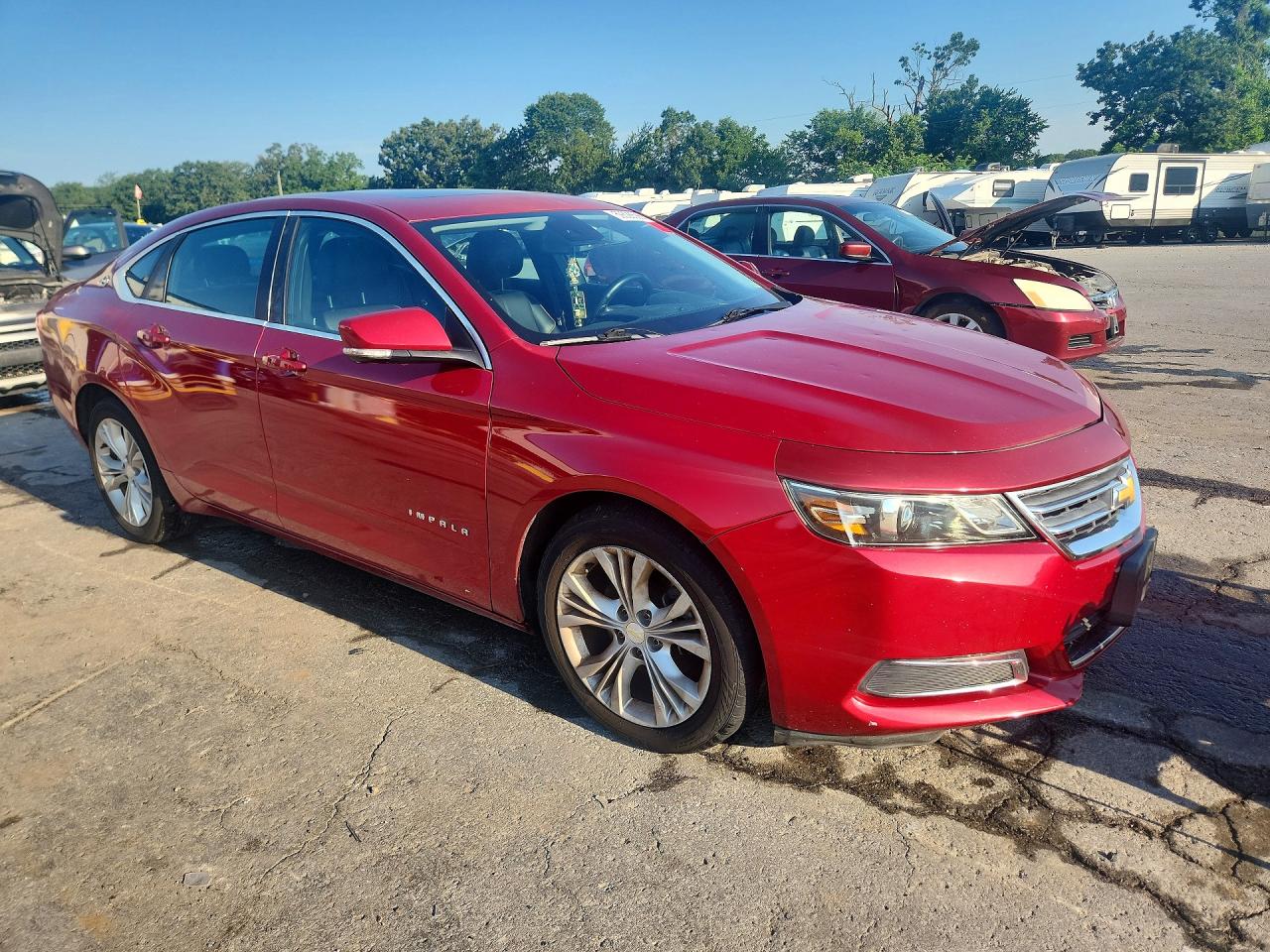 2014 Chevrolet Impala Lt Red vin: 1G1125S33EU116479