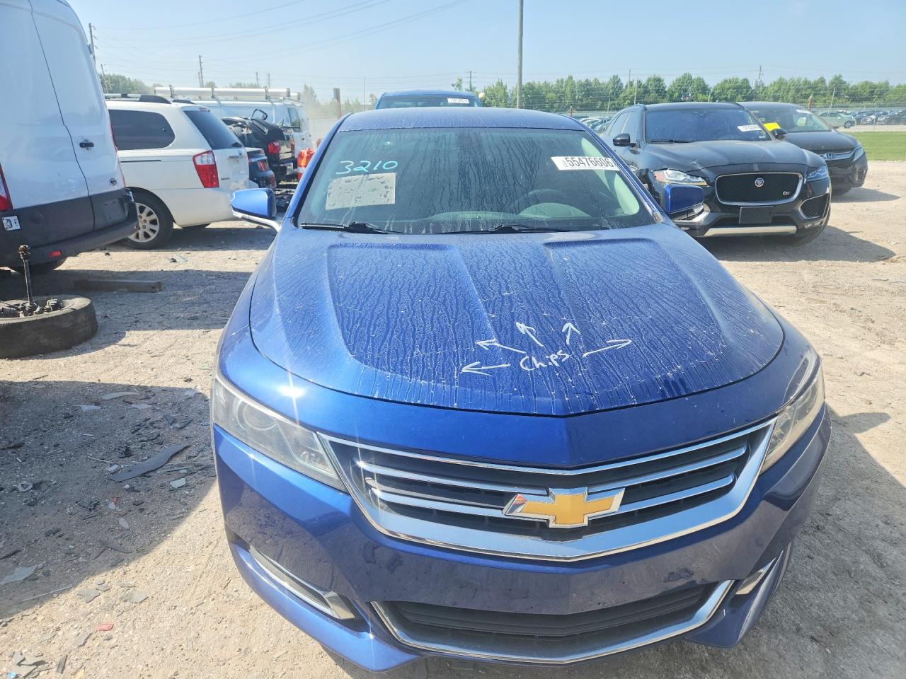 2014 Chevrolet Impala Lt Blue vin: 1G1125S33EU117177