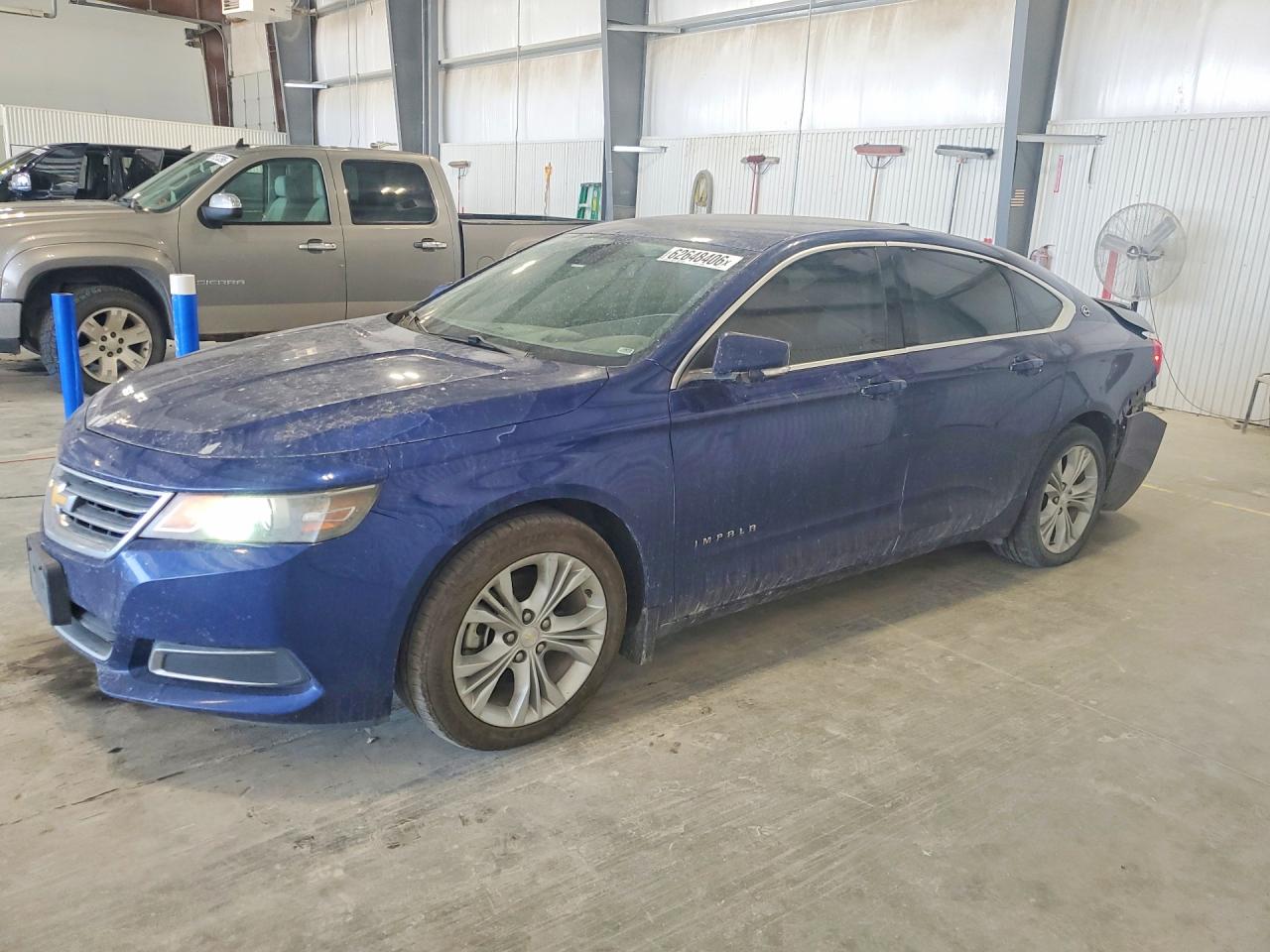 2014 Chevrolet Impala Lt Blue vin: 1G1125S33EU117521