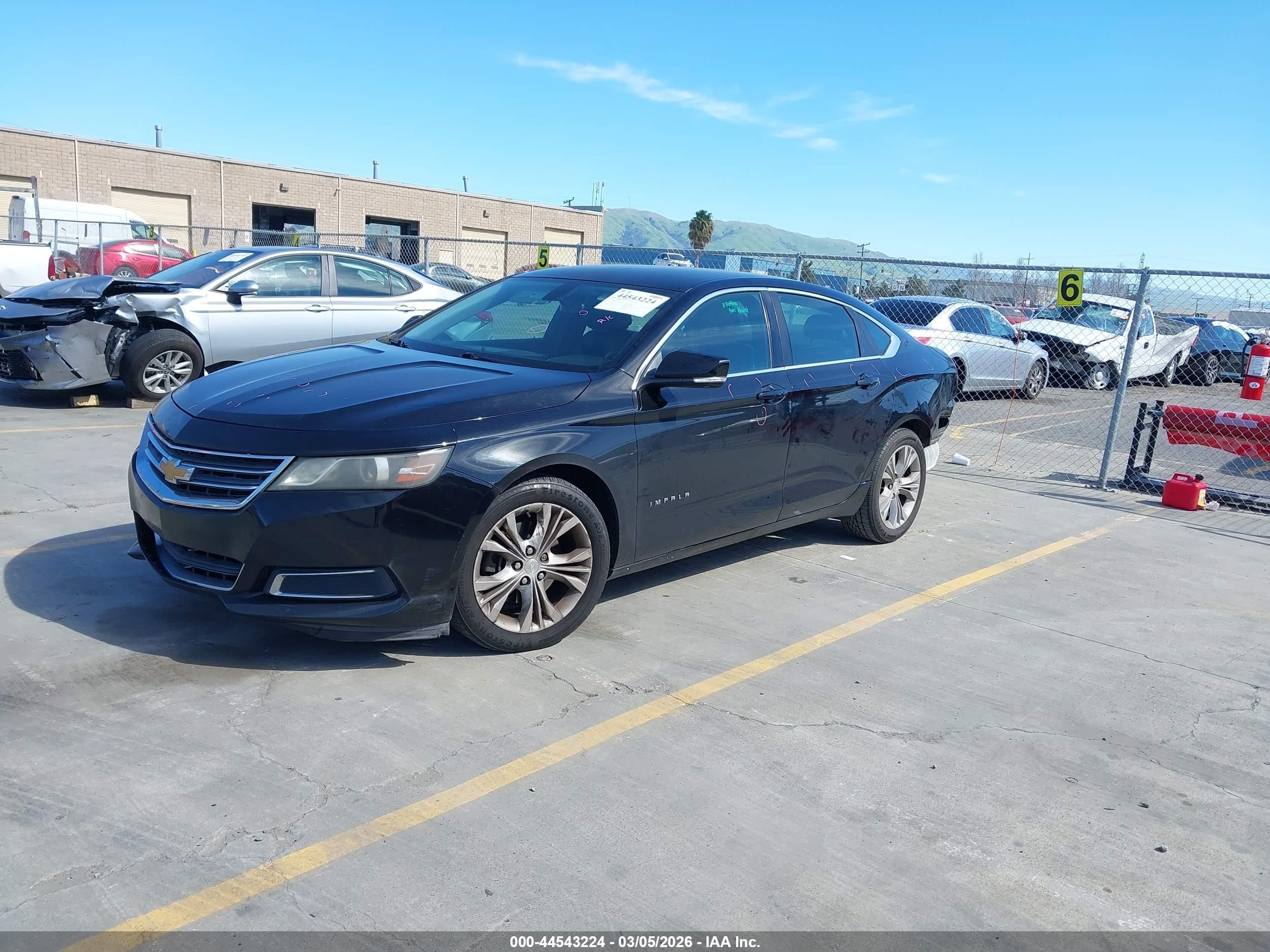 2014 Chevrolet Impala 2lt Black vin: 1G1125S33EU153306
