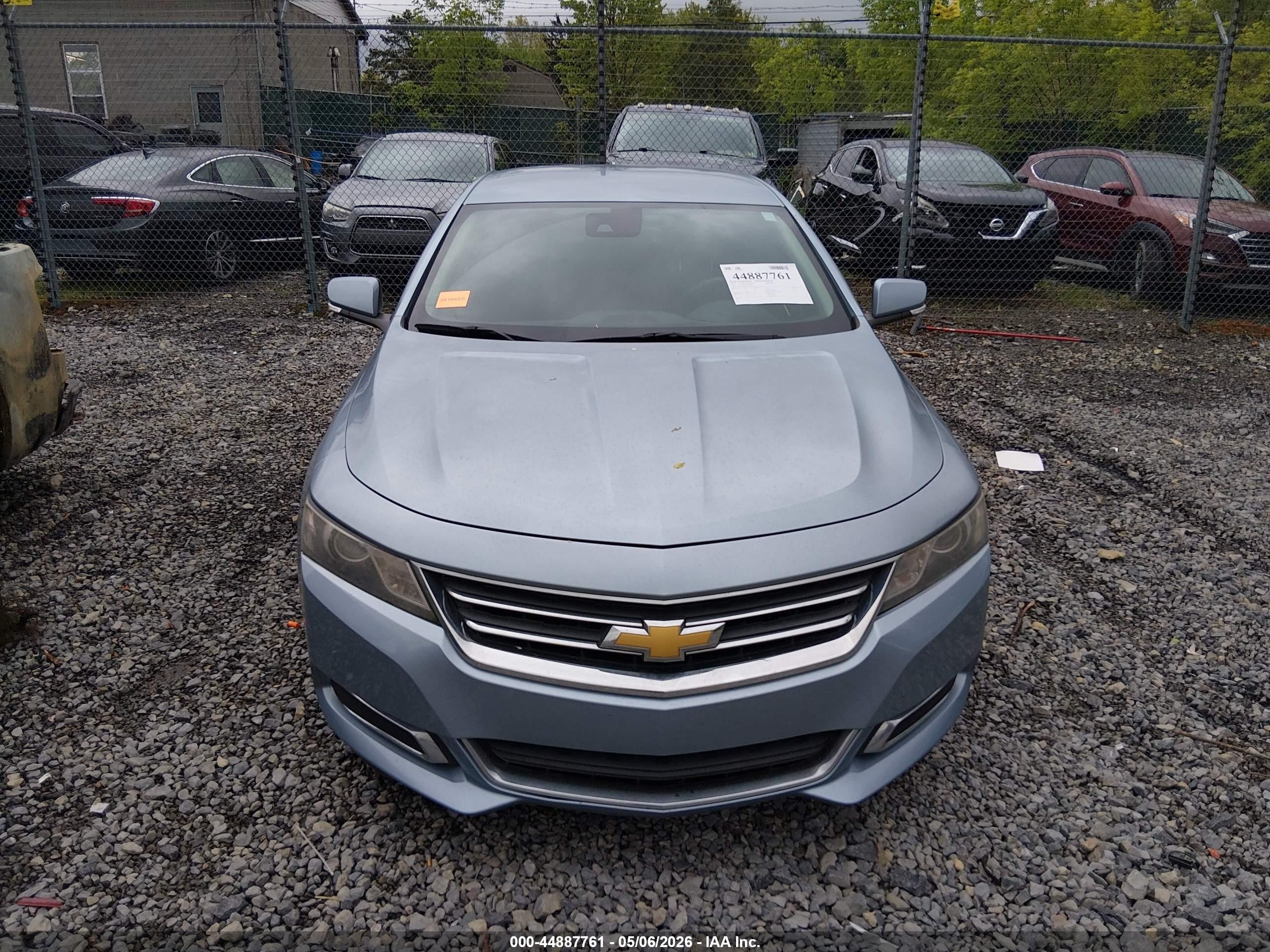 2014 Chevrolet Impala 2lt Light Blue vin: 1G1125S33EU155489