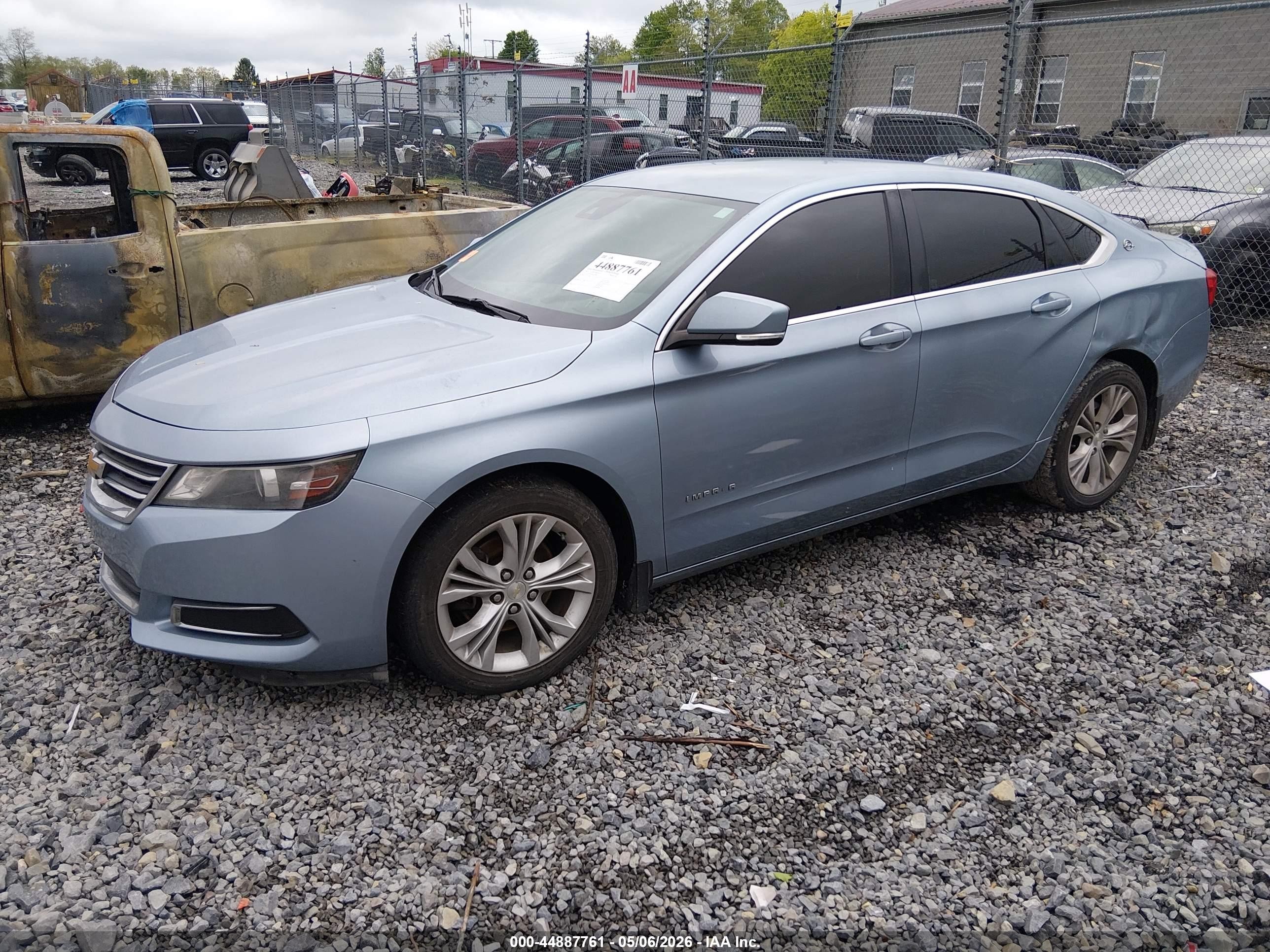 2014 Chevrolet Impala 2lt Light Blue vin: 1G1125S33EU155489