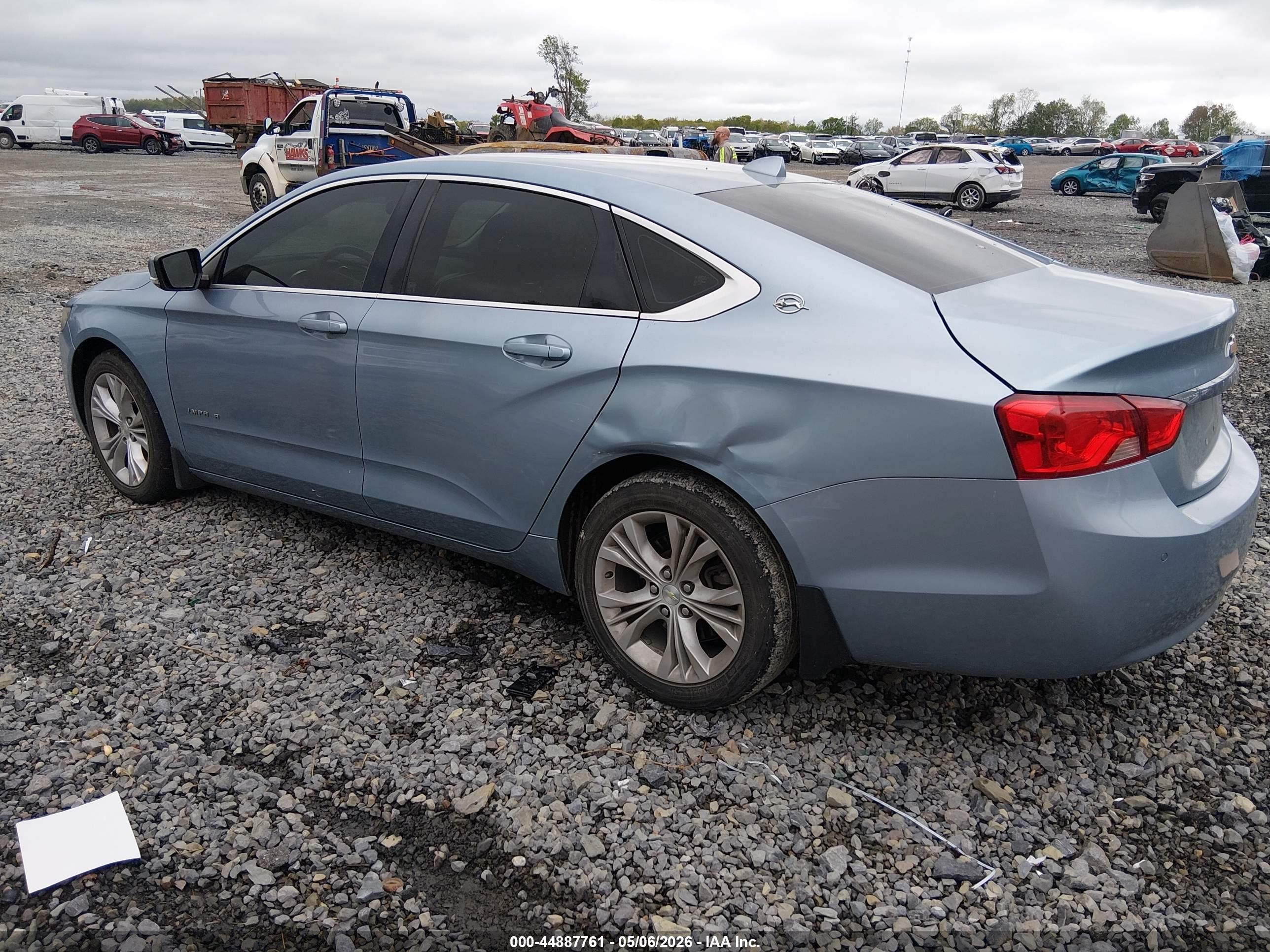 2014 Chevrolet Impala 2lt Light Blue vin: 1G1125S33EU155489