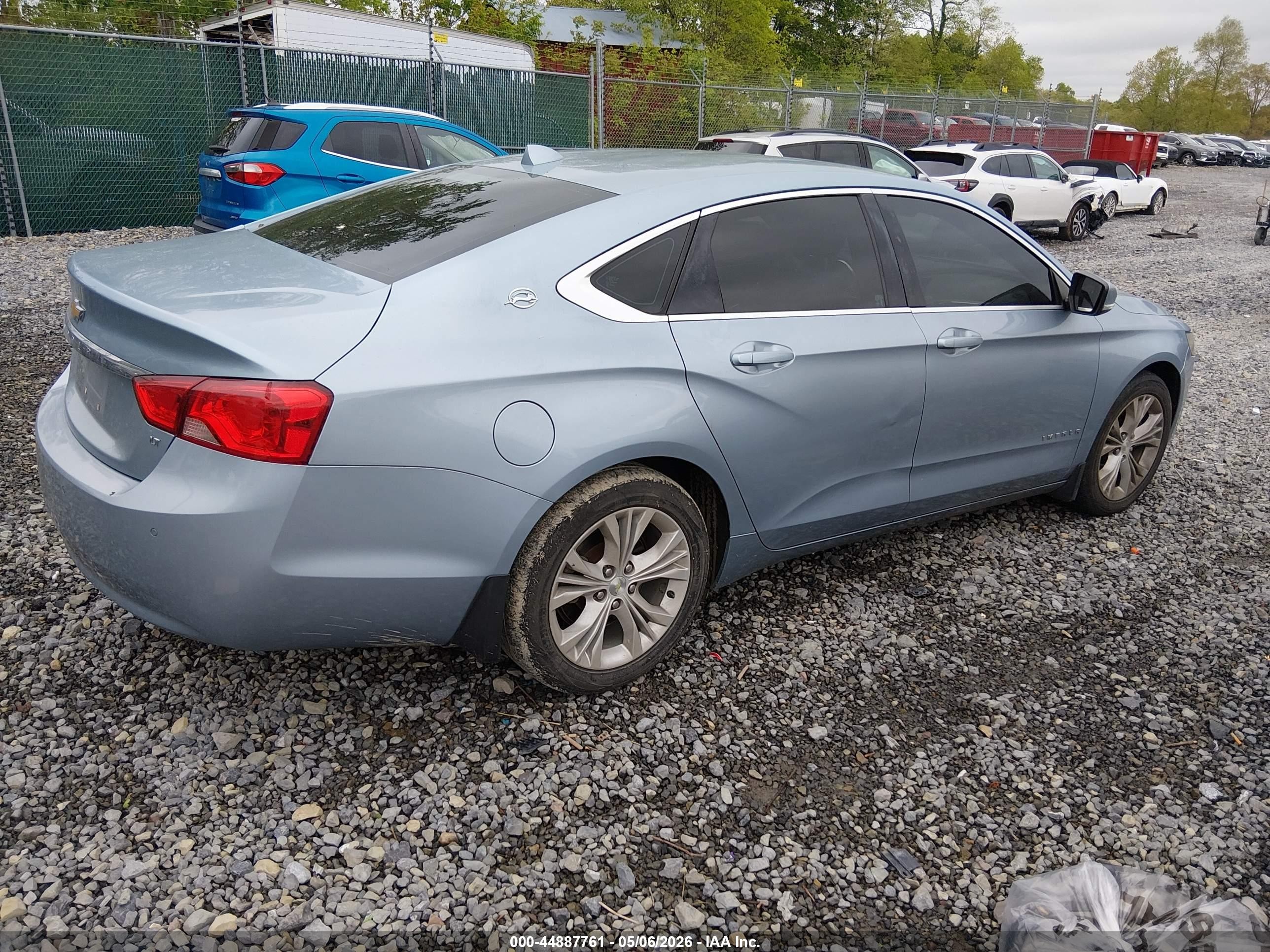 2014 Chevrolet Impala 2lt Light Blue vin: 1G1125S33EU155489