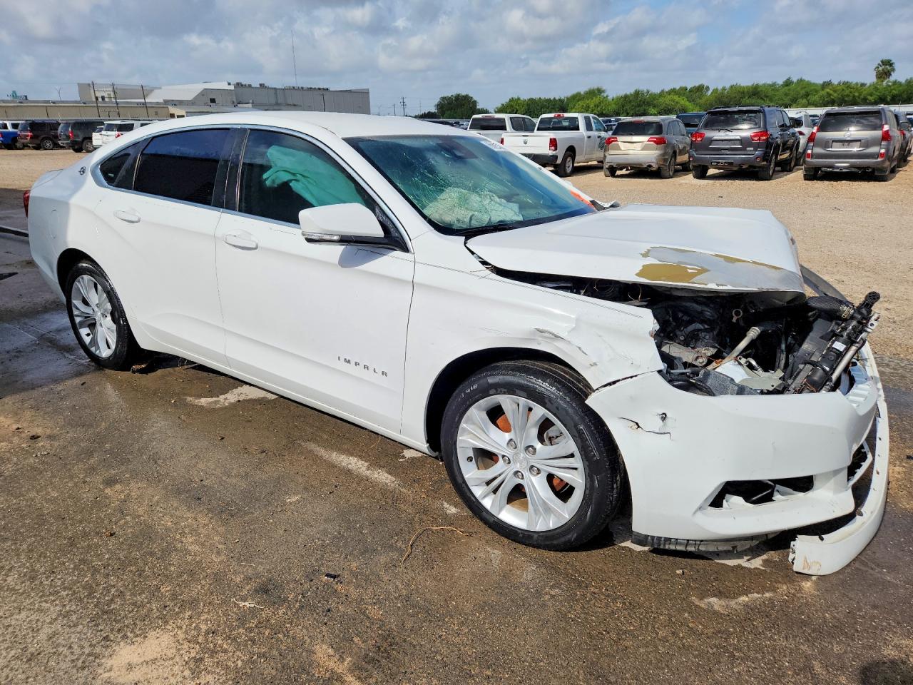 2014 Chevrolet Impala Lt White vin: 1G1125S34EU106933