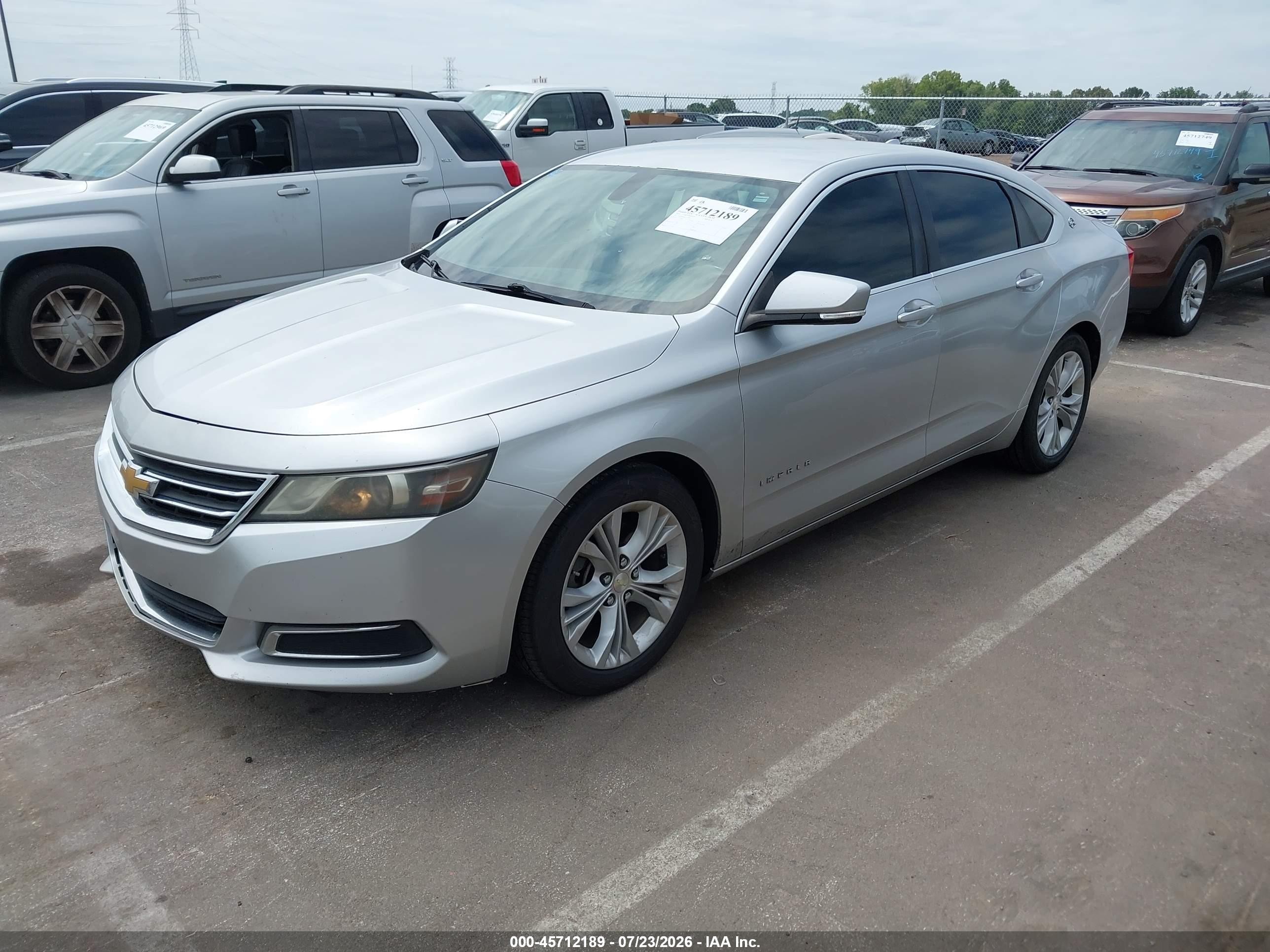 2014 Chevrolet Impala 2lt Silver vin: 1G1125S34EU124803