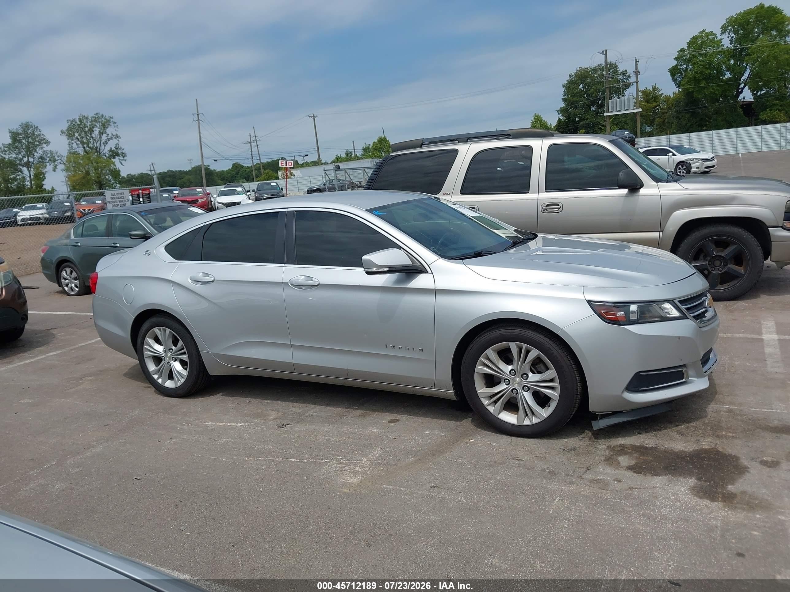2014 Chevrolet Impala 2lt Silver vin: 1G1125S34EU124803
