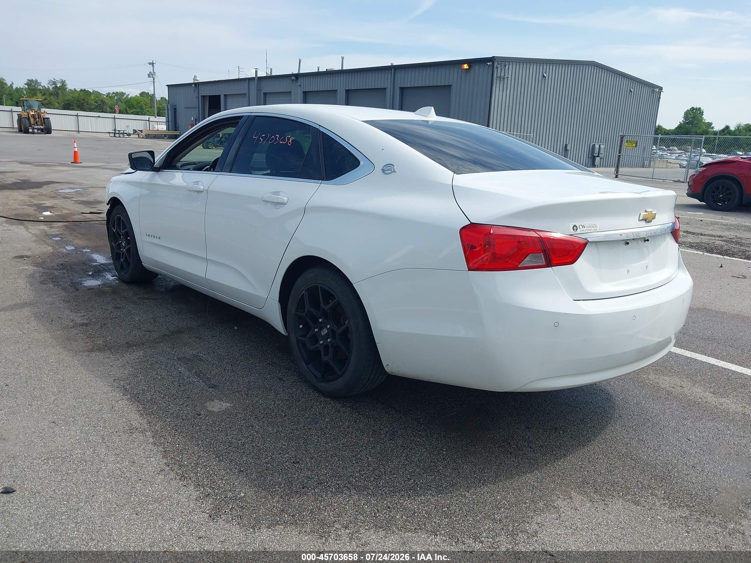 2014 Chevrolet Impala 2lt White vin: 1G1125S34EU136367
