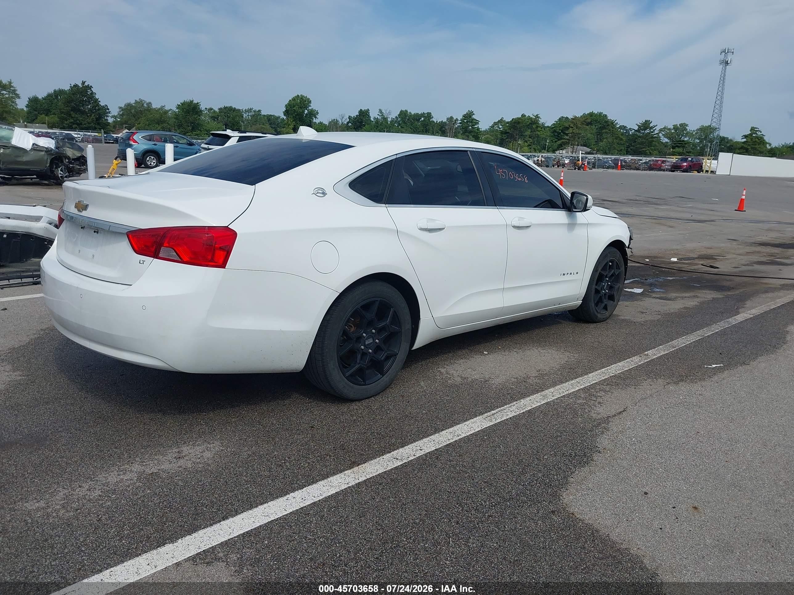 2014 Chevrolet Impala 2lt White vin: 1G1125S34EU136367