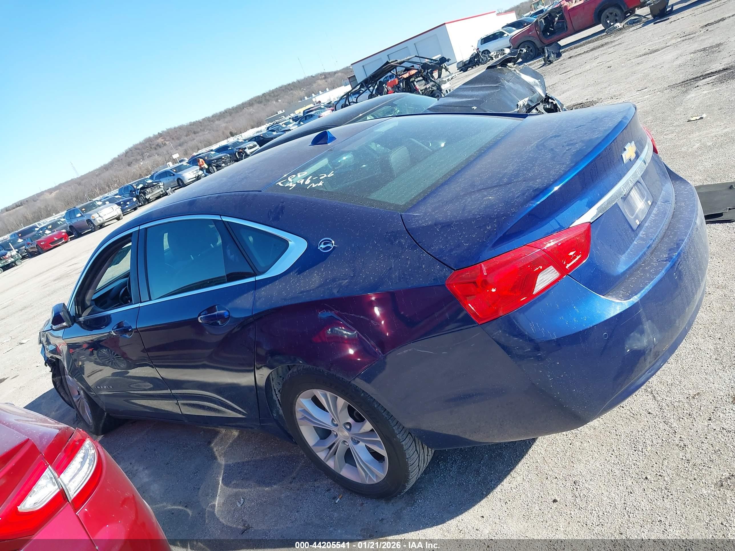 2014 Chevrolet Impala 2lt Blue vin: 1G1125S34EU146512