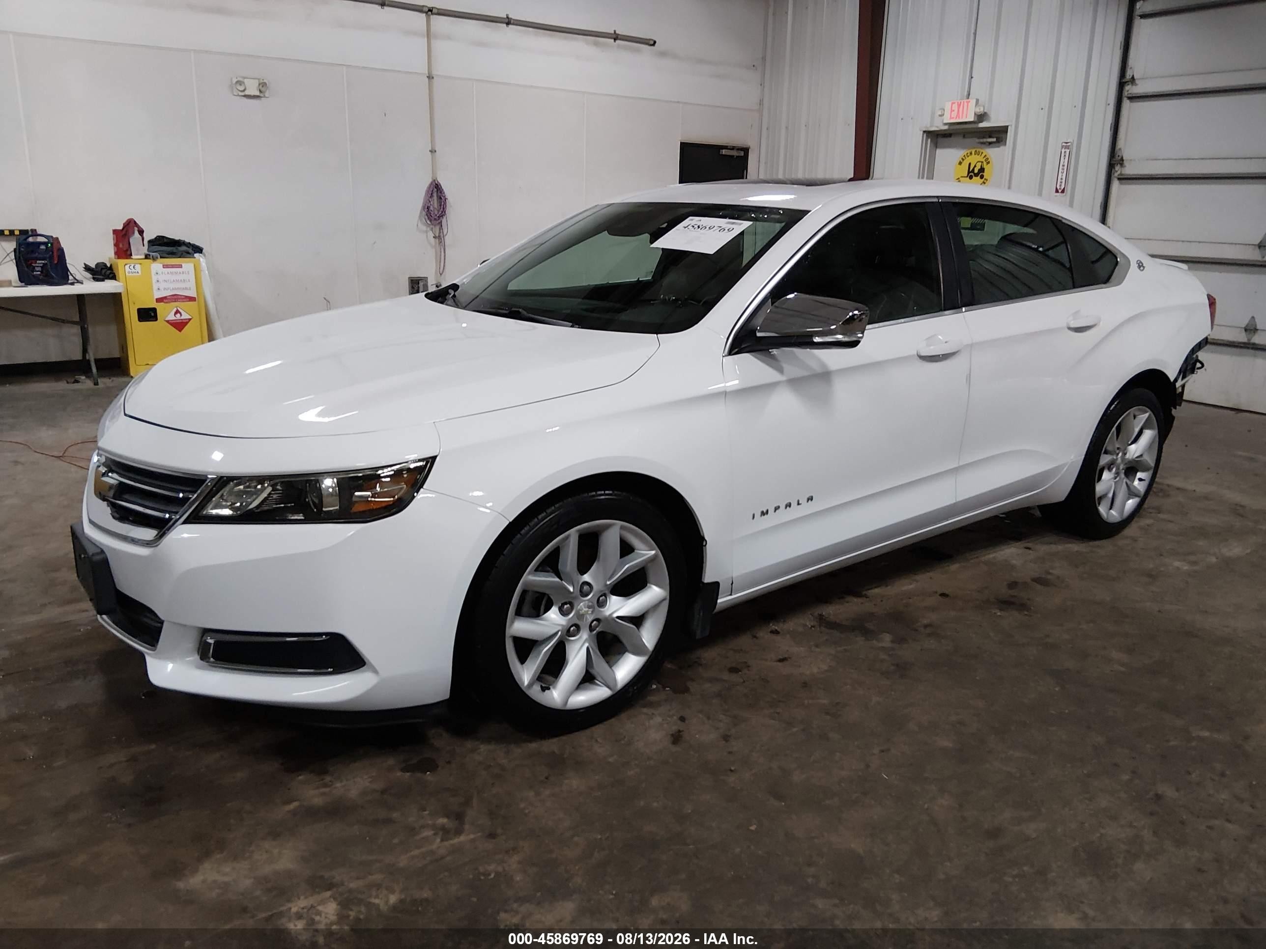 2014 Chevrolet Impala 2lt White vin: 1G1125S34EU150950