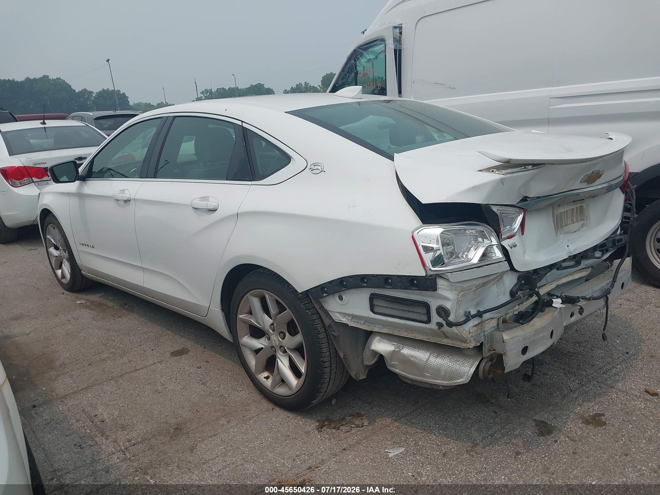 2015 Chevrolet Impala 2lt White vin: 1G1125S34FU147936