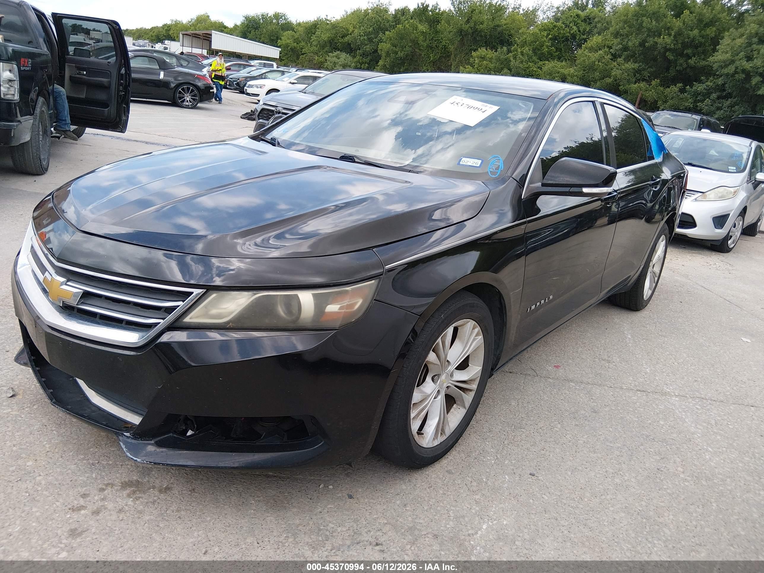 2014 Chevrolet Impala 2lt Black vin: 1G1125S35EU108884