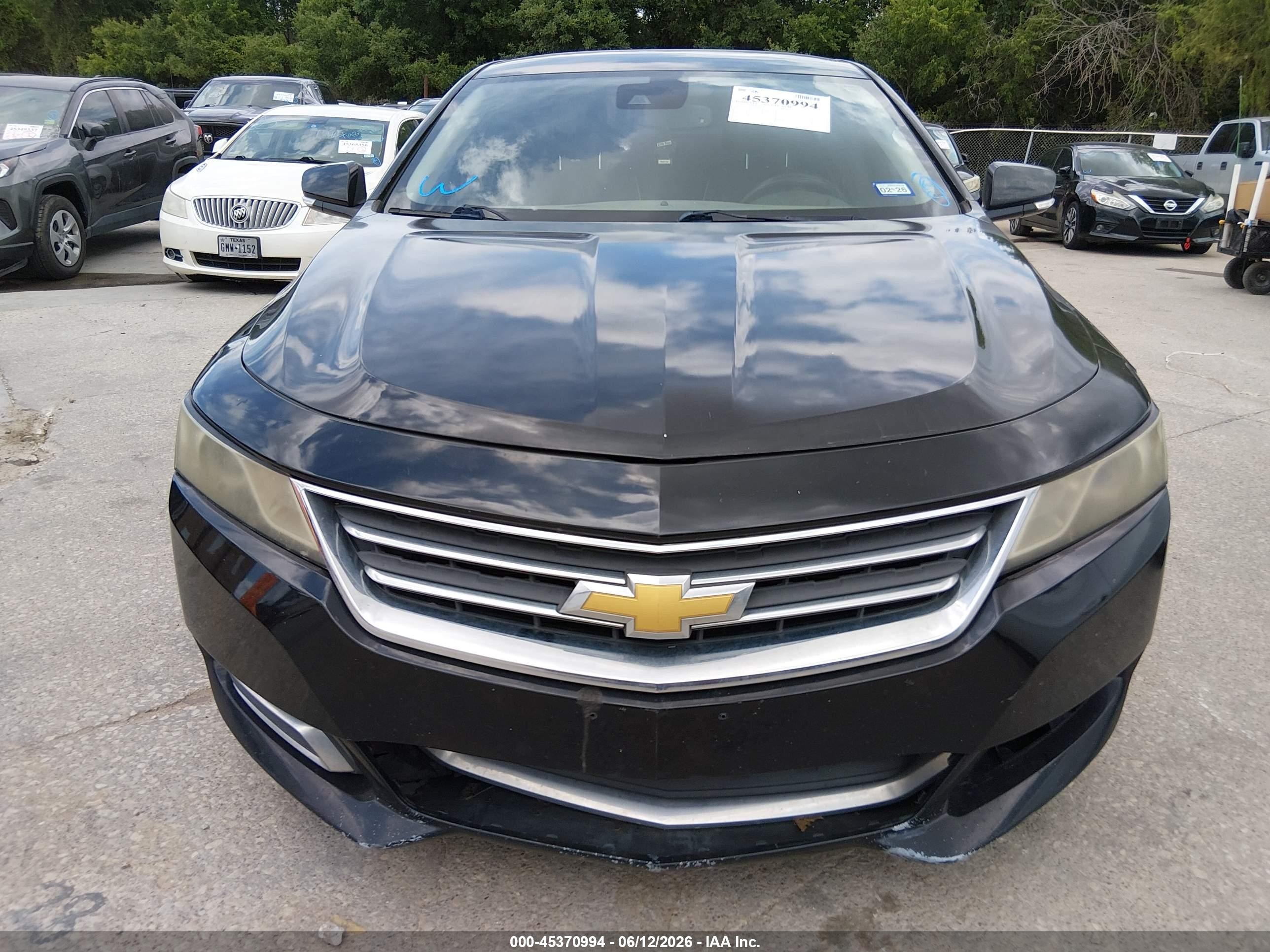 2014 Chevrolet Impala 2lt Black vin: 1G1125S35EU108884