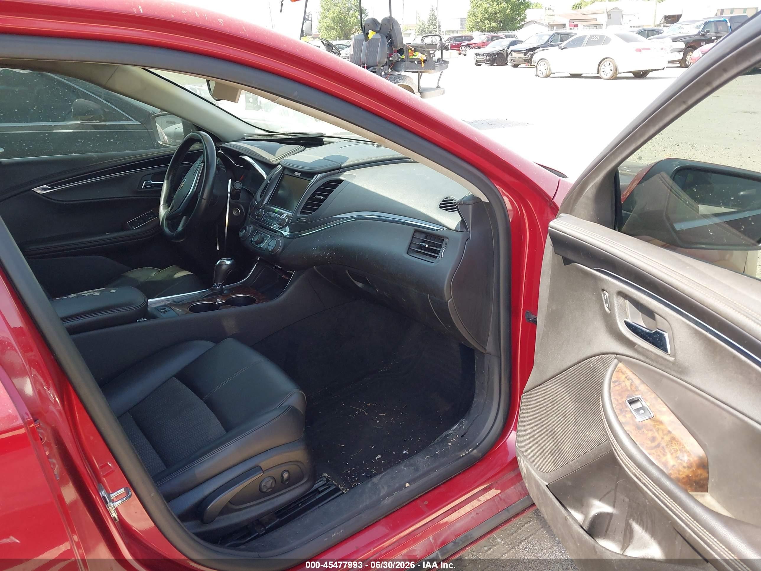 2014 Chevrolet Impala 2lt Red vin: 1G1125S35EU128181