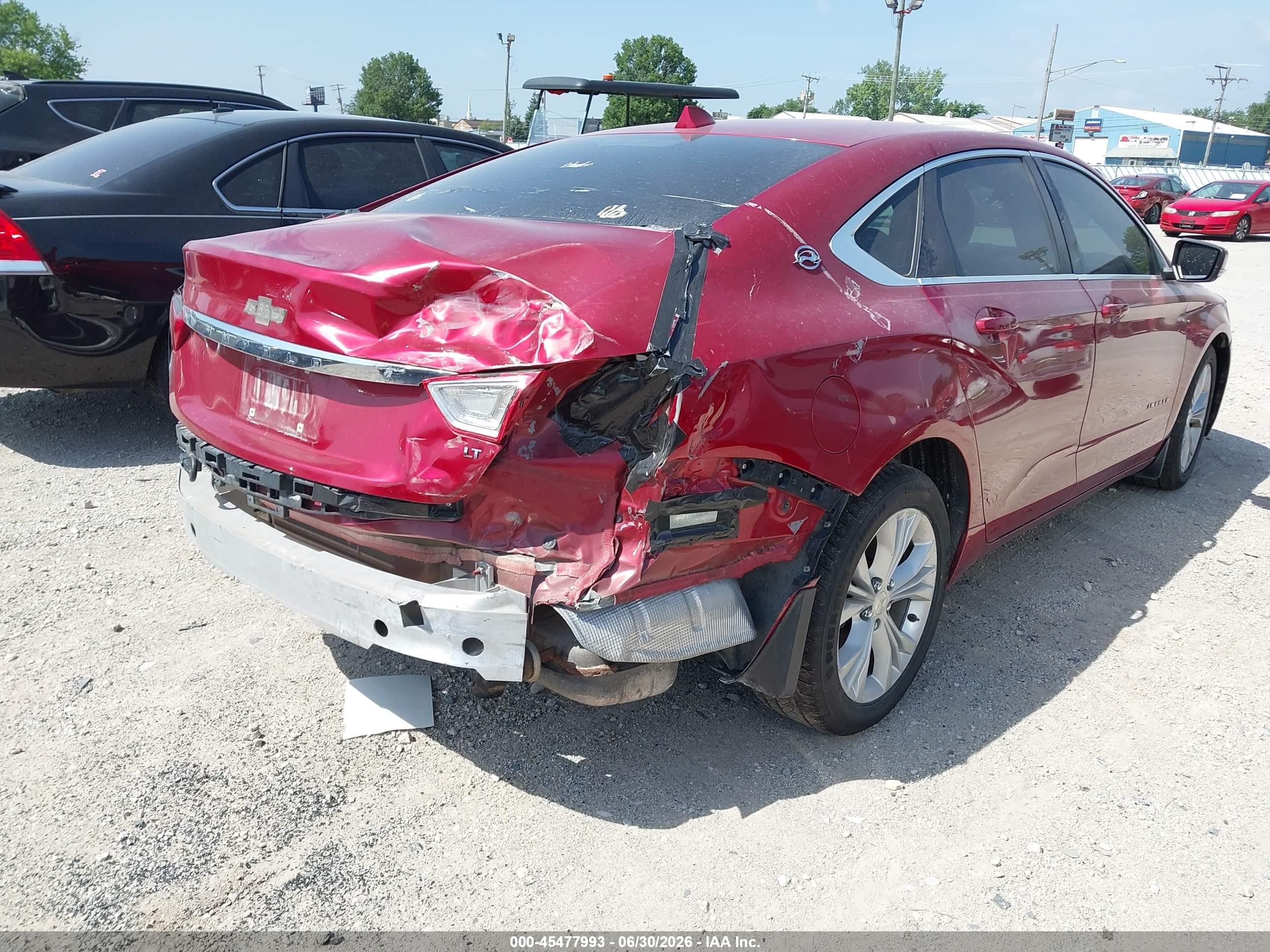 2014 Chevrolet Impala 2lt Red vin: 1G1125S35EU128181