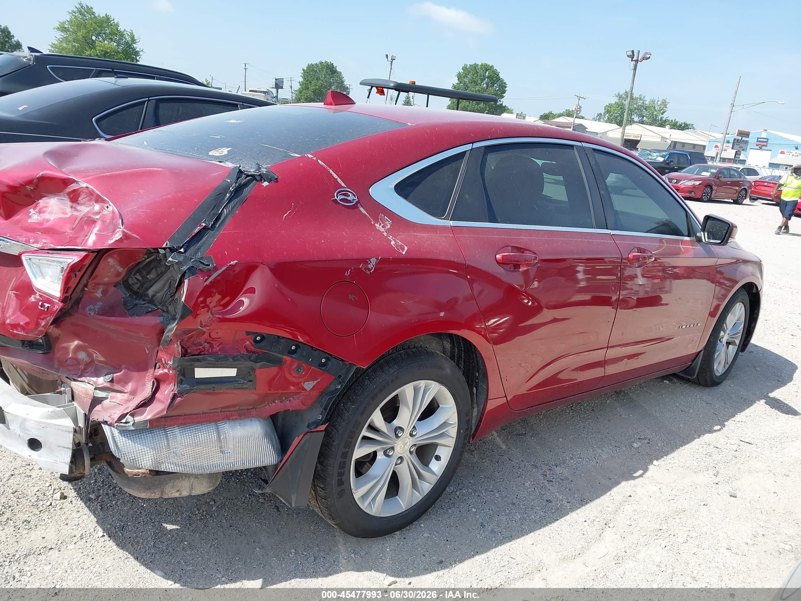 2014 Chevrolet Impala 2lt Red vin: 1G1125S35EU128181