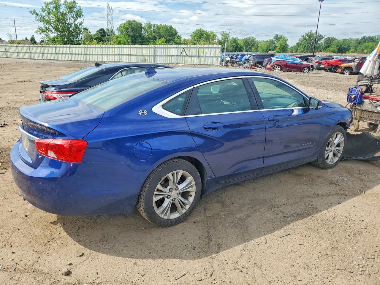2014 Chevrolet Impala Lt Blue vin: 1G1125S35EU129394