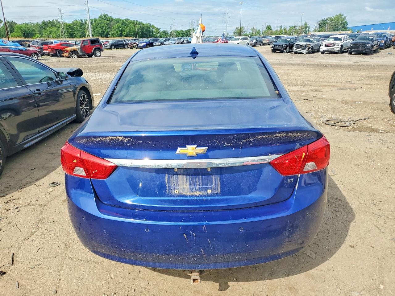 2014 Chevrolet Impala Lt Blue vin: 1G1125S35EU129394