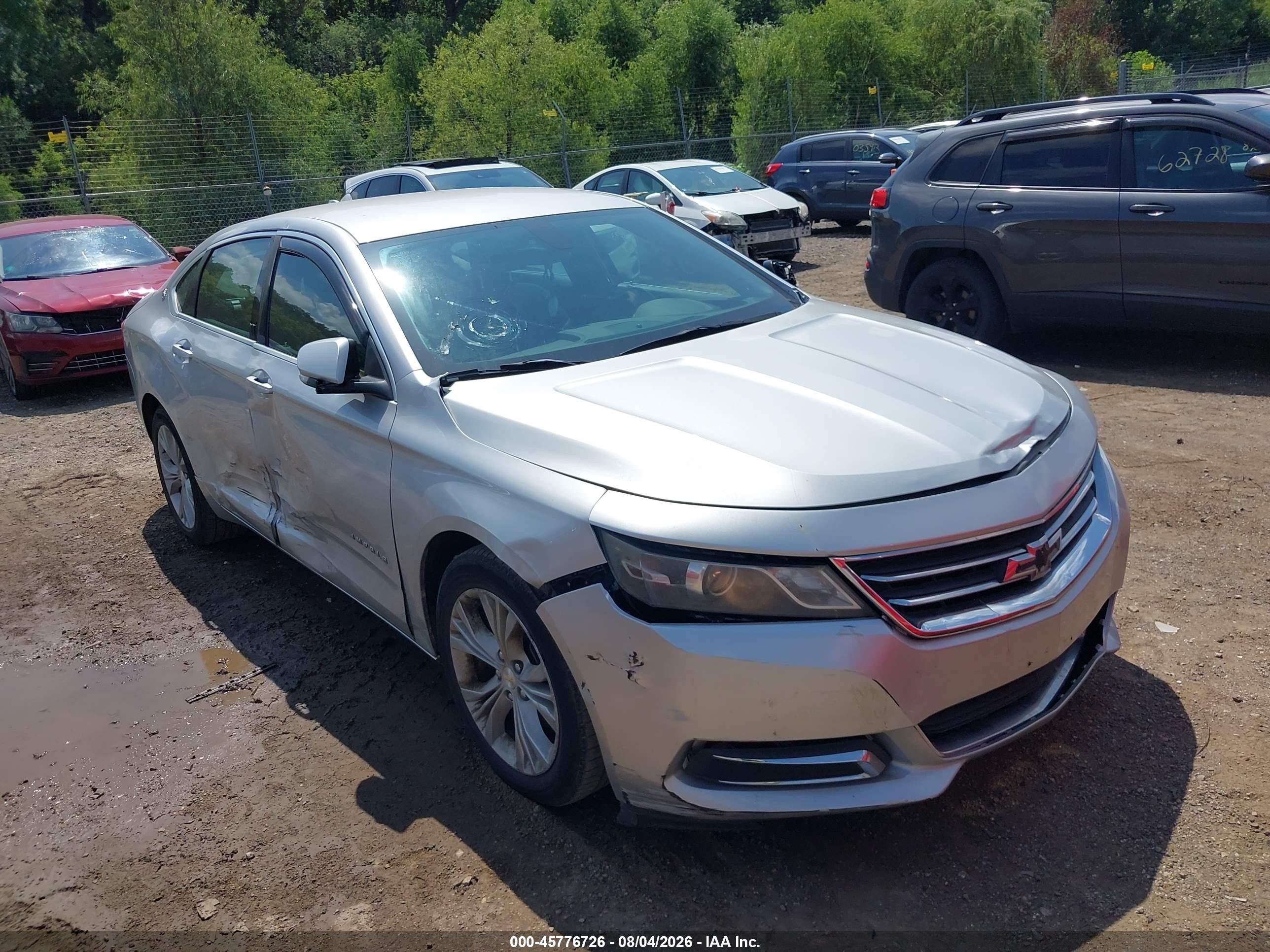 2014 Chevrolet Impala 2lt Silver vin: 1G1125S35EU143473