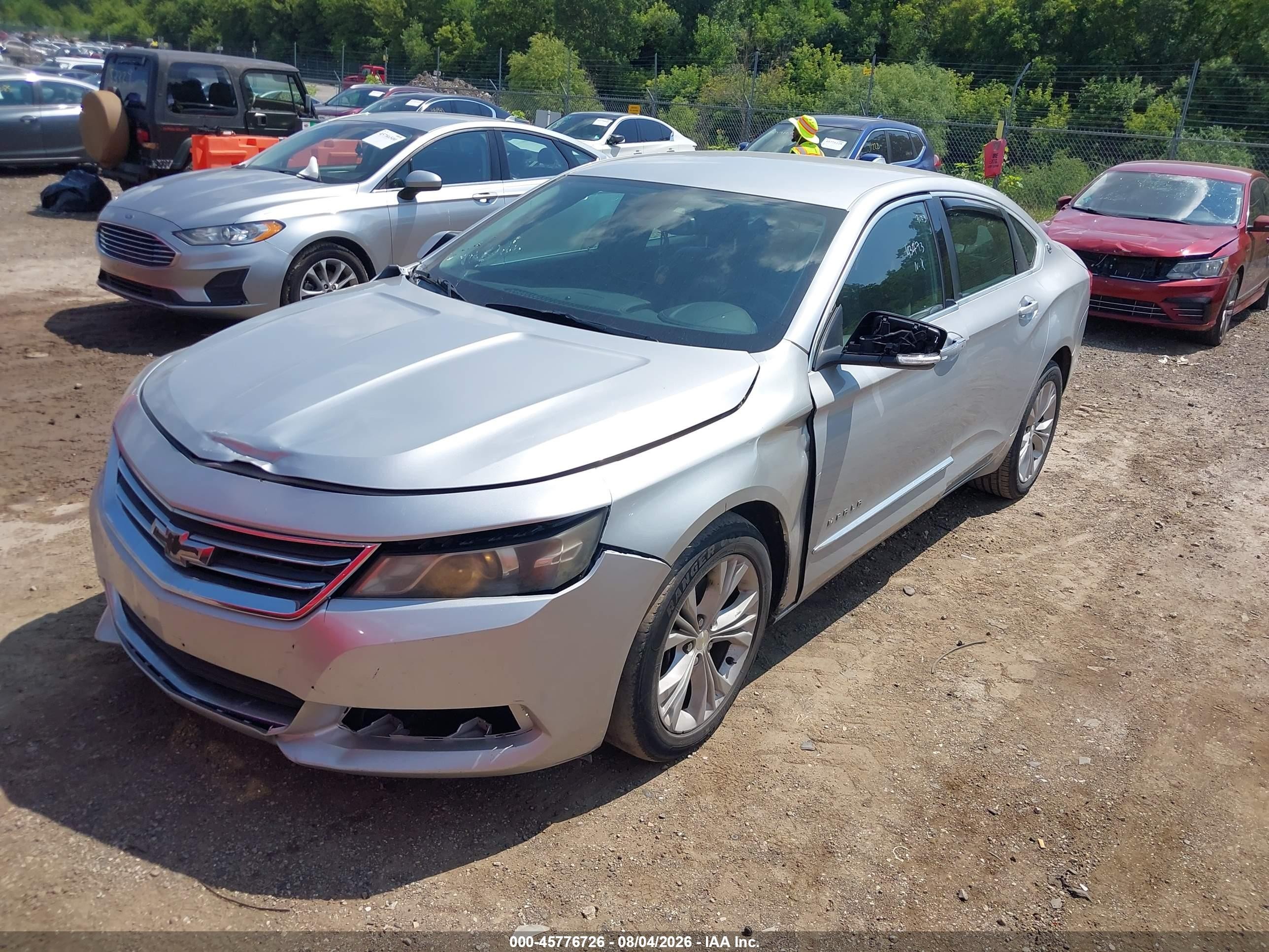 2014 Chevrolet Impala 2lt Silver vin: 1G1125S35EU143473