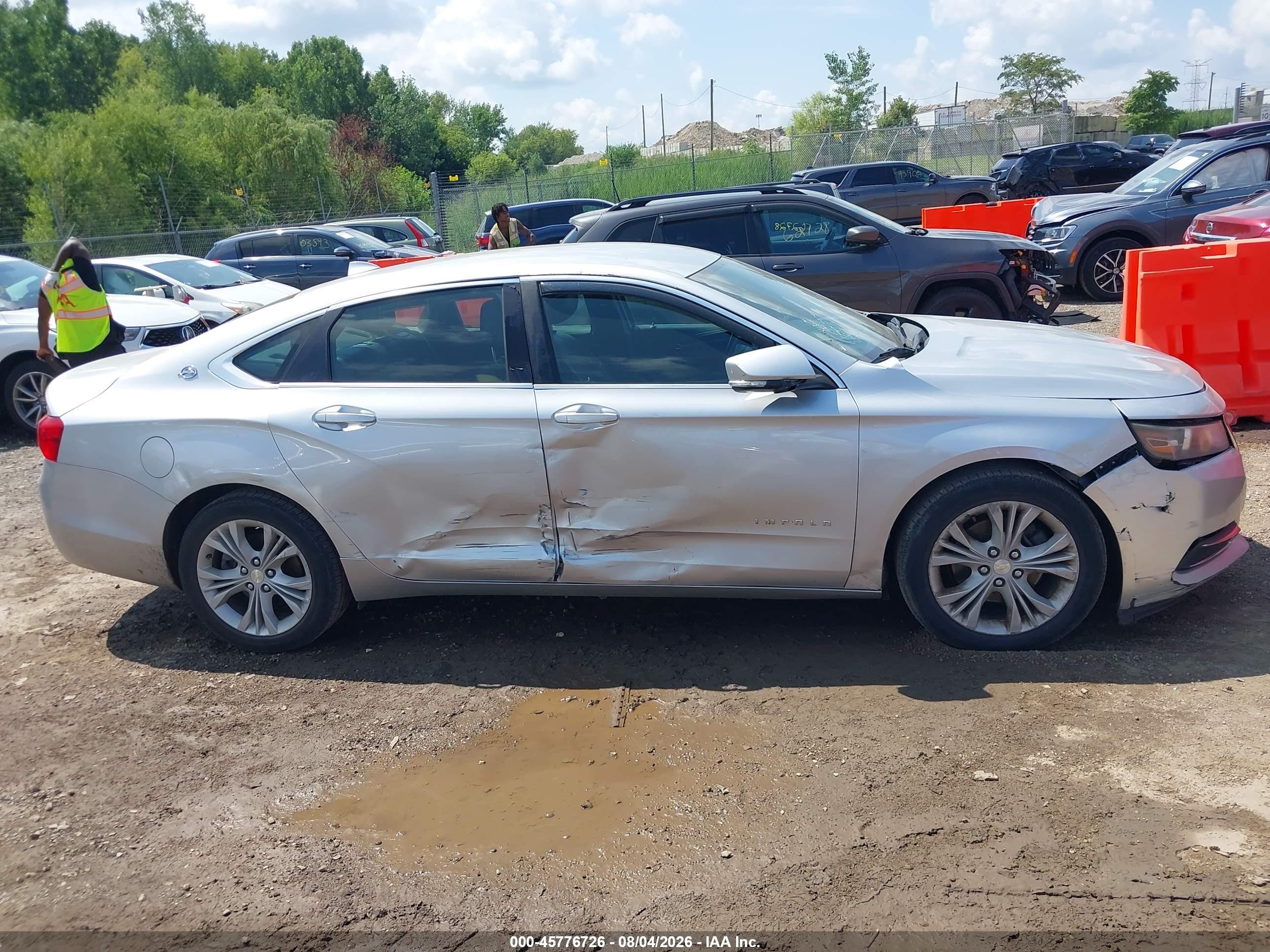 2014 Chevrolet Impala 2lt Silver vin: 1G1125S35EU143473