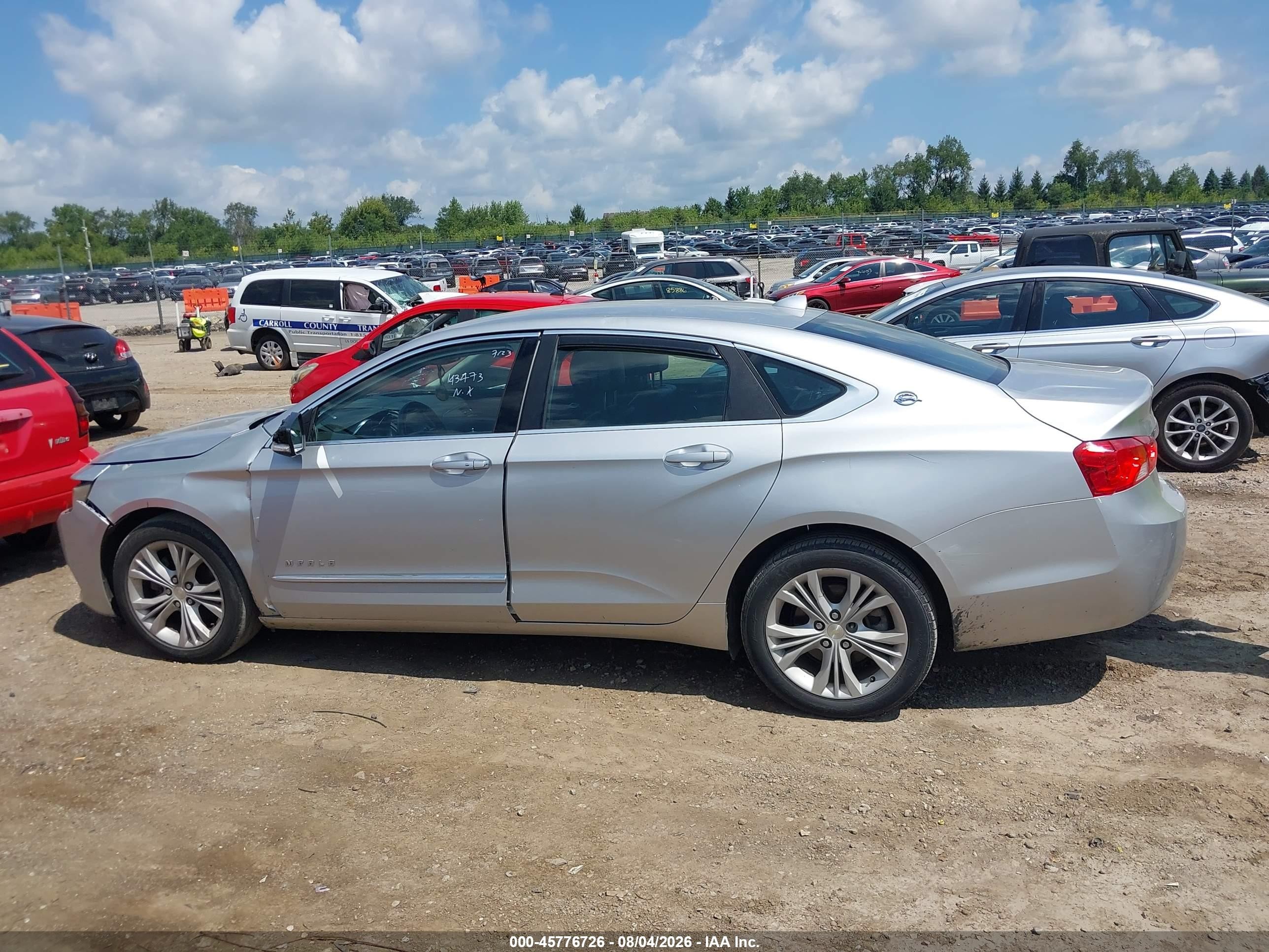 2014 Chevrolet Impala 2lt Silver vin: 1G1125S35EU143473