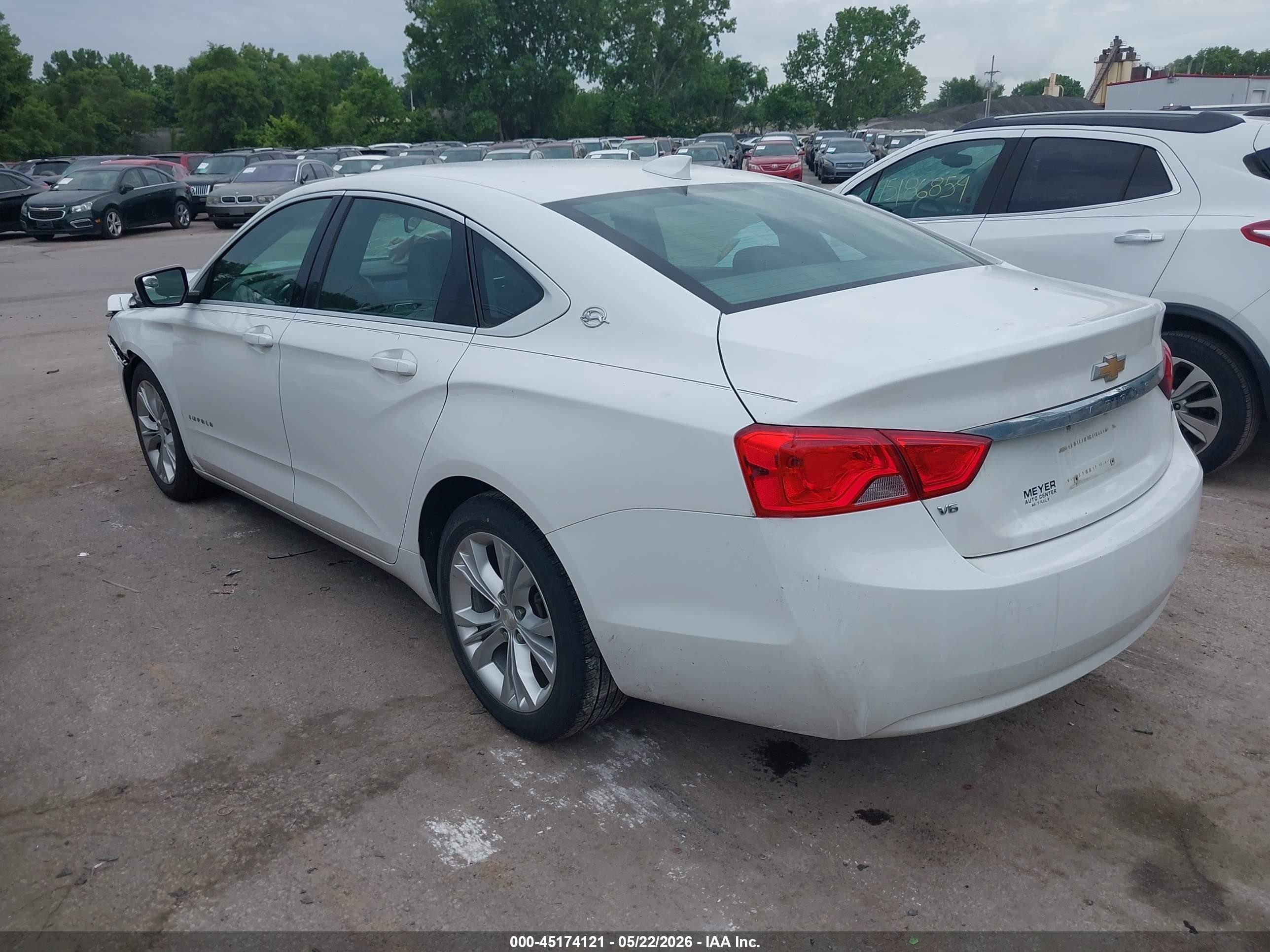2015 Chevrolet Impala 2lt Белый vin: 1G1125S35FU143992