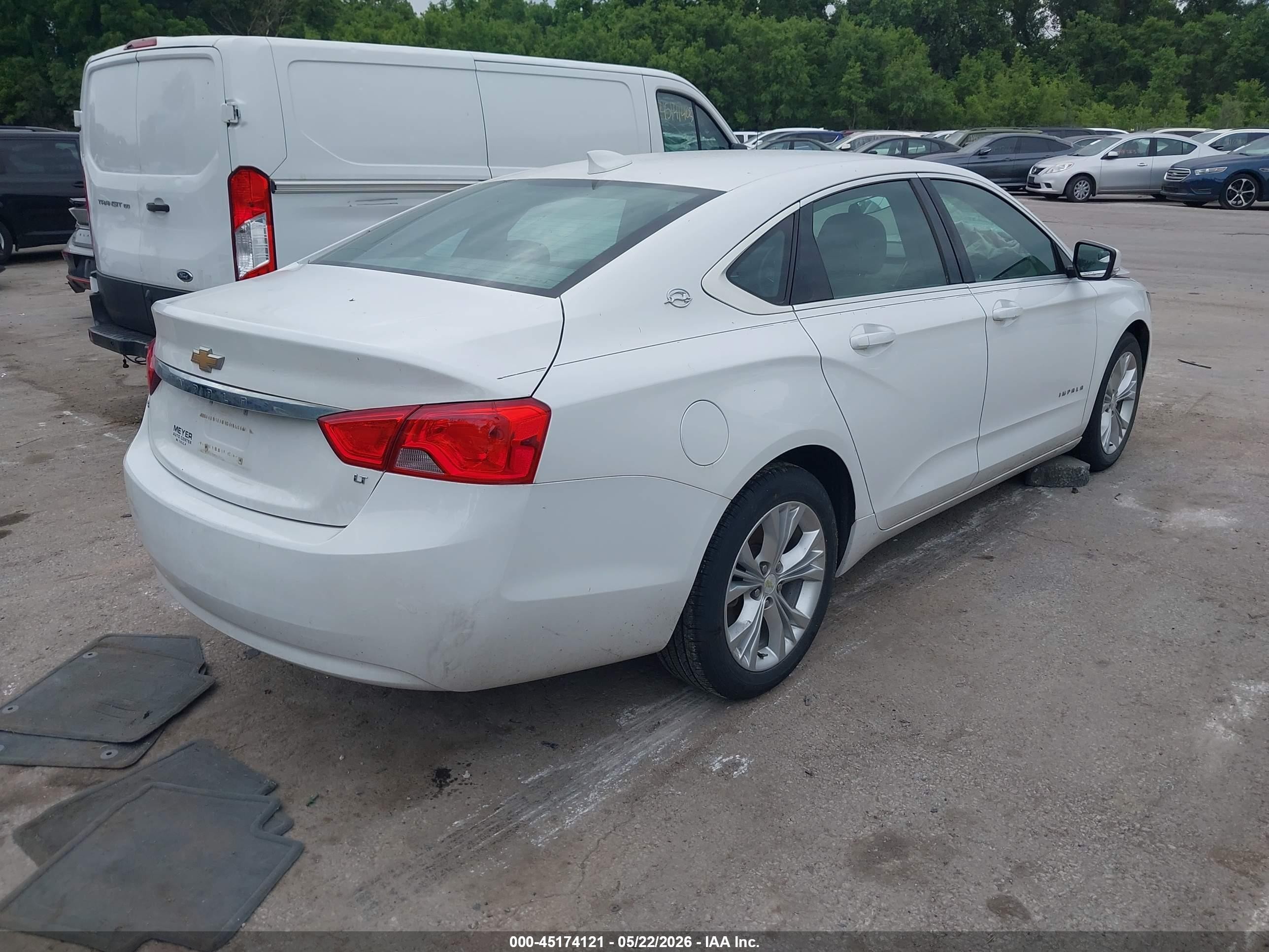 2015 Chevrolet Impala 2lt Белый vin: 1G1125S35FU143992