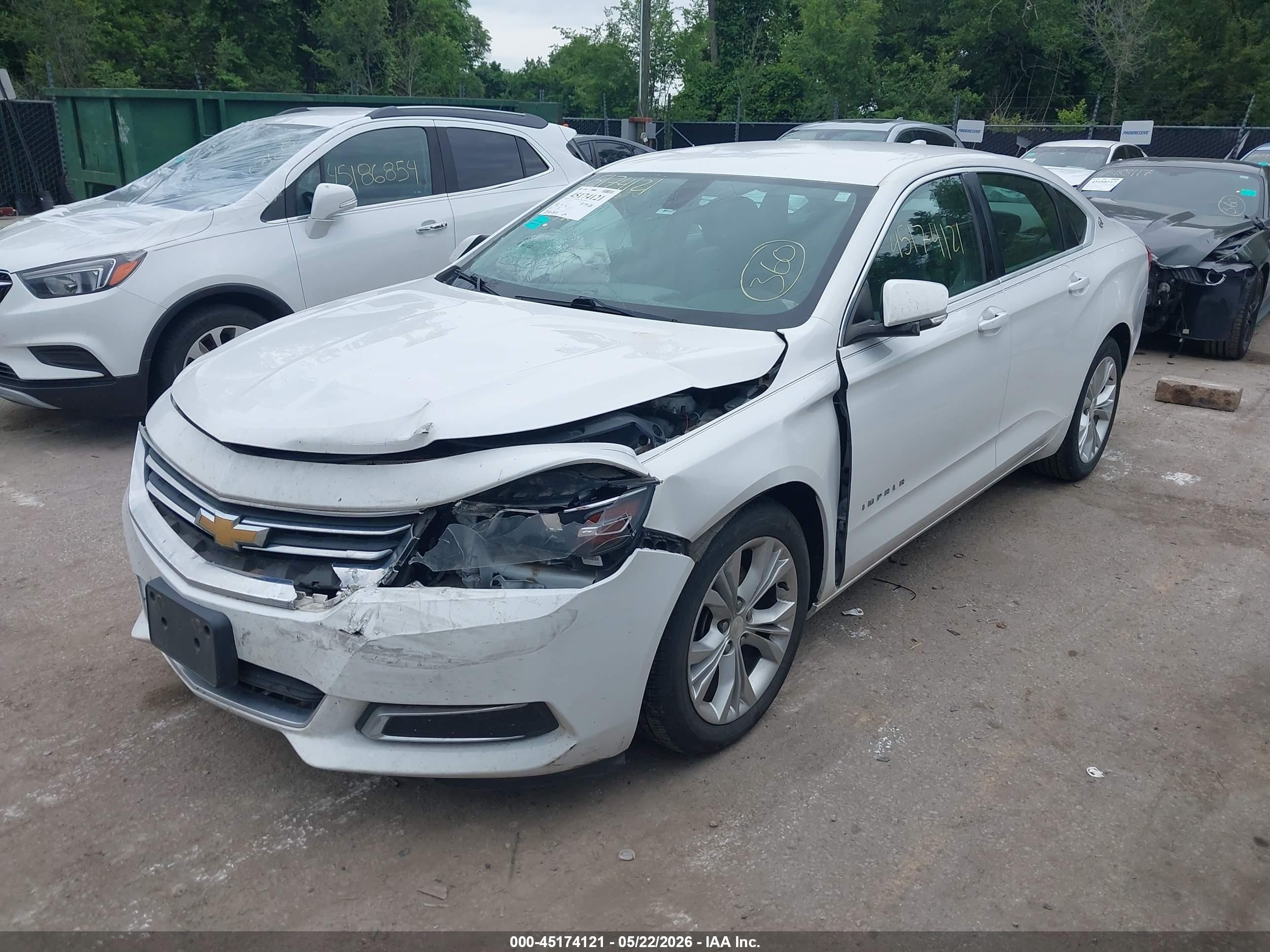 2015 Chevrolet Impala 2lt Белый vin: 1G1125S35FU143992