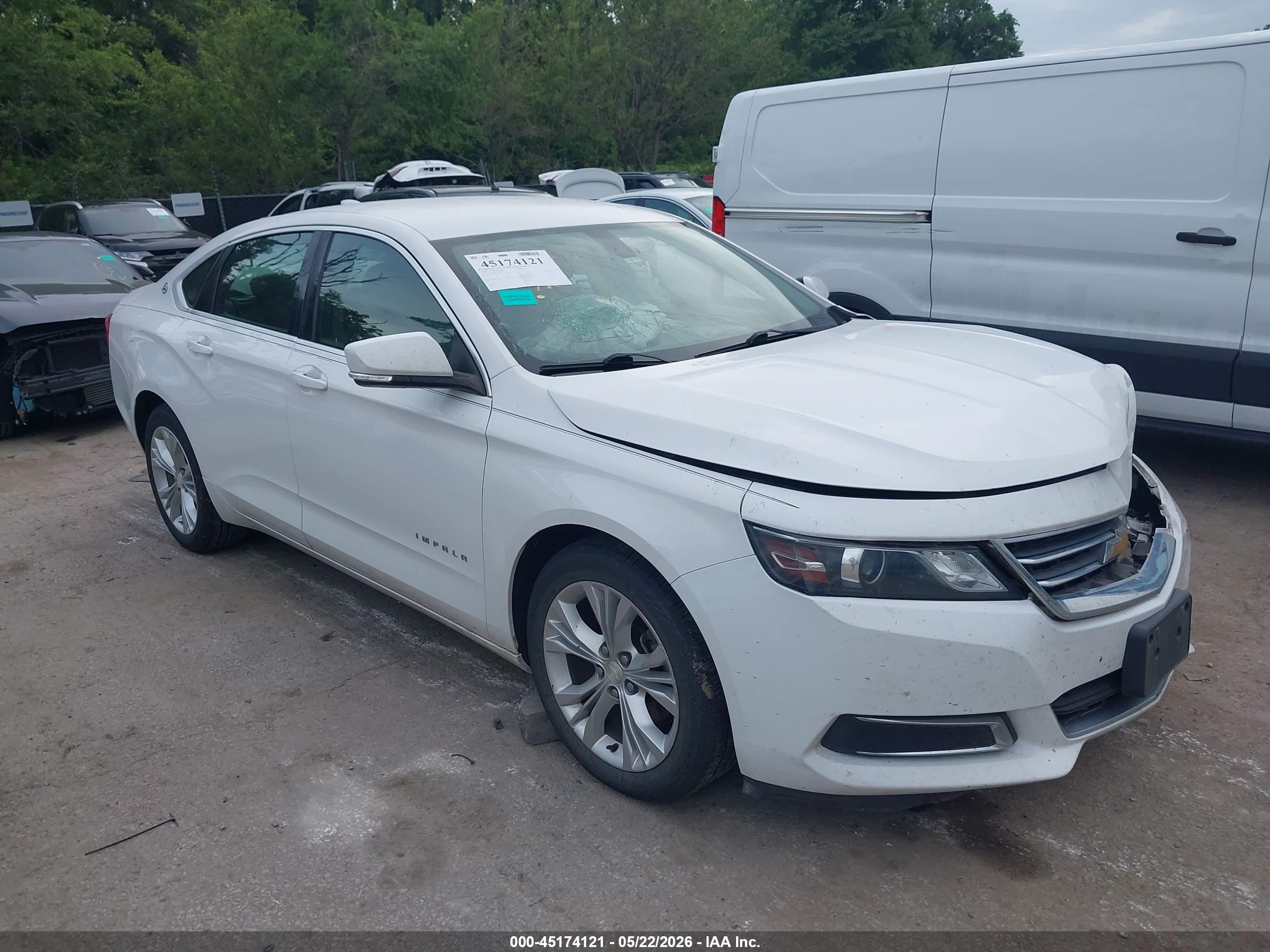 2015 Chevrolet Impala 2lt White vin: 1G1125S35FU143992