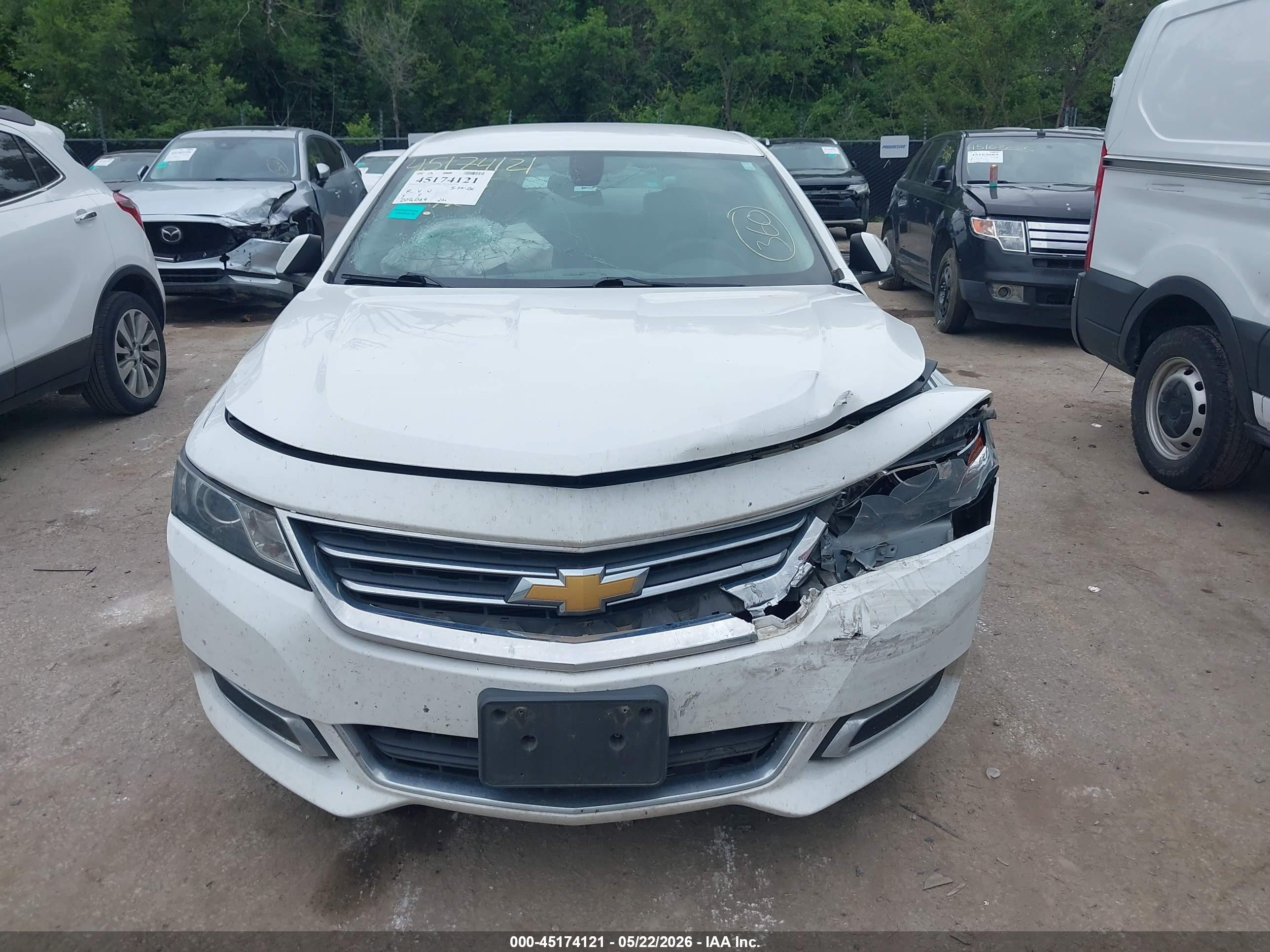 2015 Chevrolet Impala 2lt Белый vin: 1G1125S35FU143992