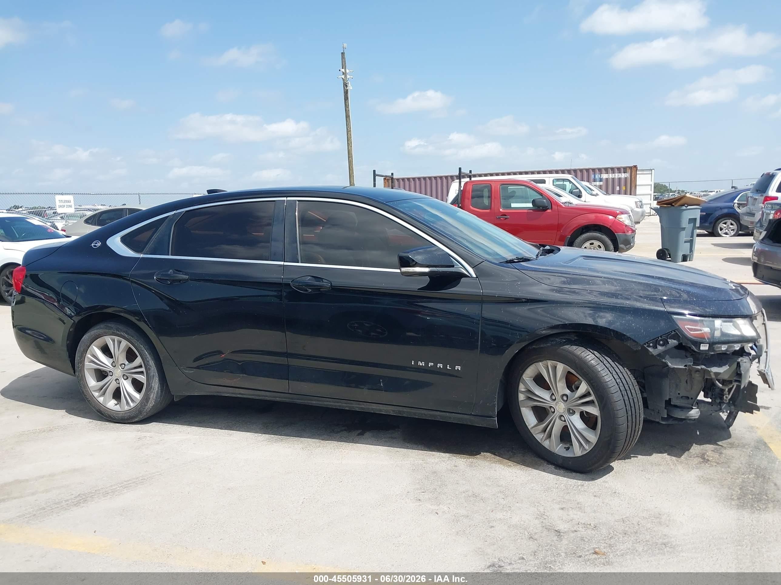 2015 Chevrolet Impala 2lt Black vin: 1G1125S35FU149419