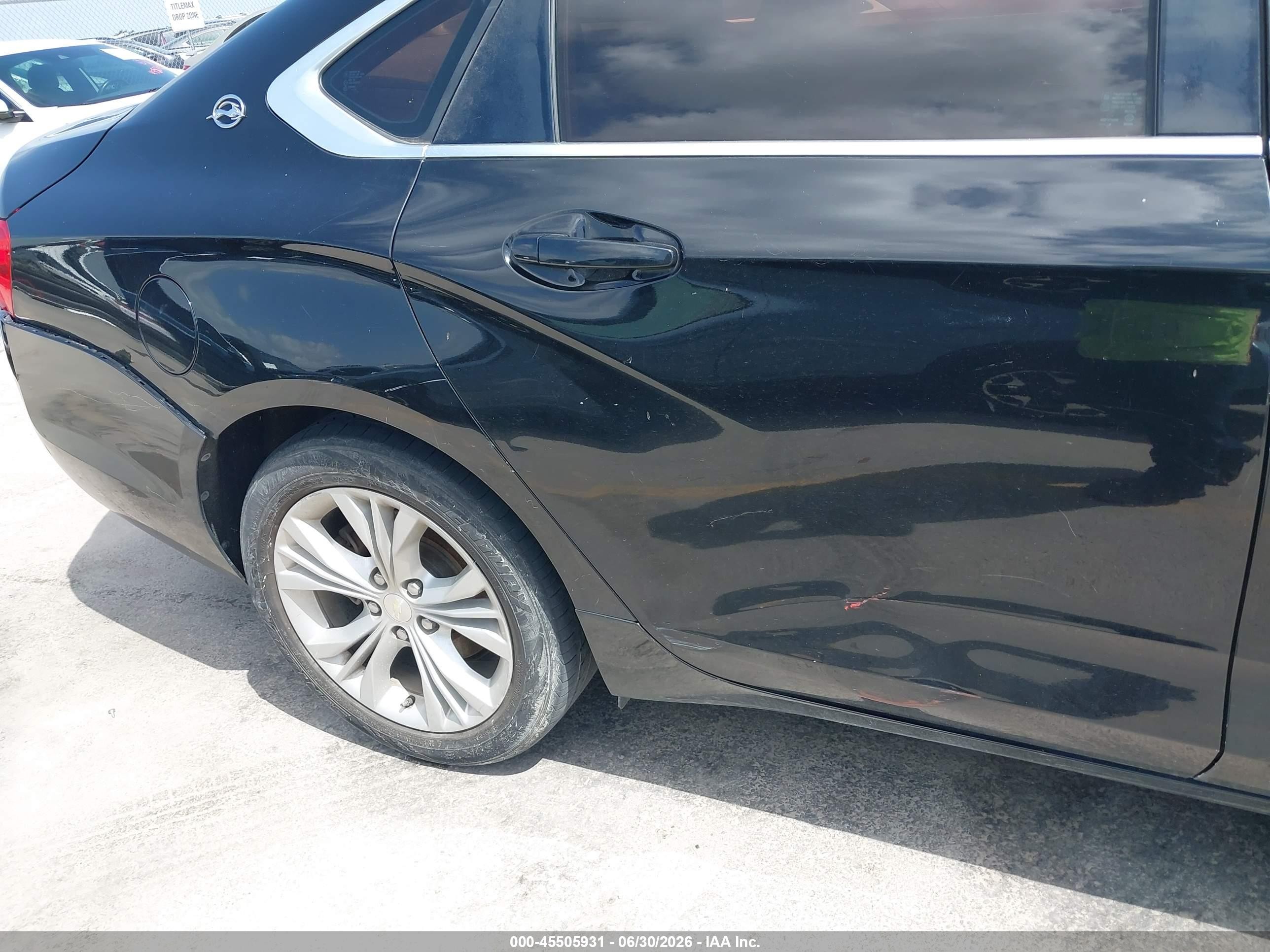2015 Chevrolet Impala 2lt Black vin: 1G1125S35FU149419