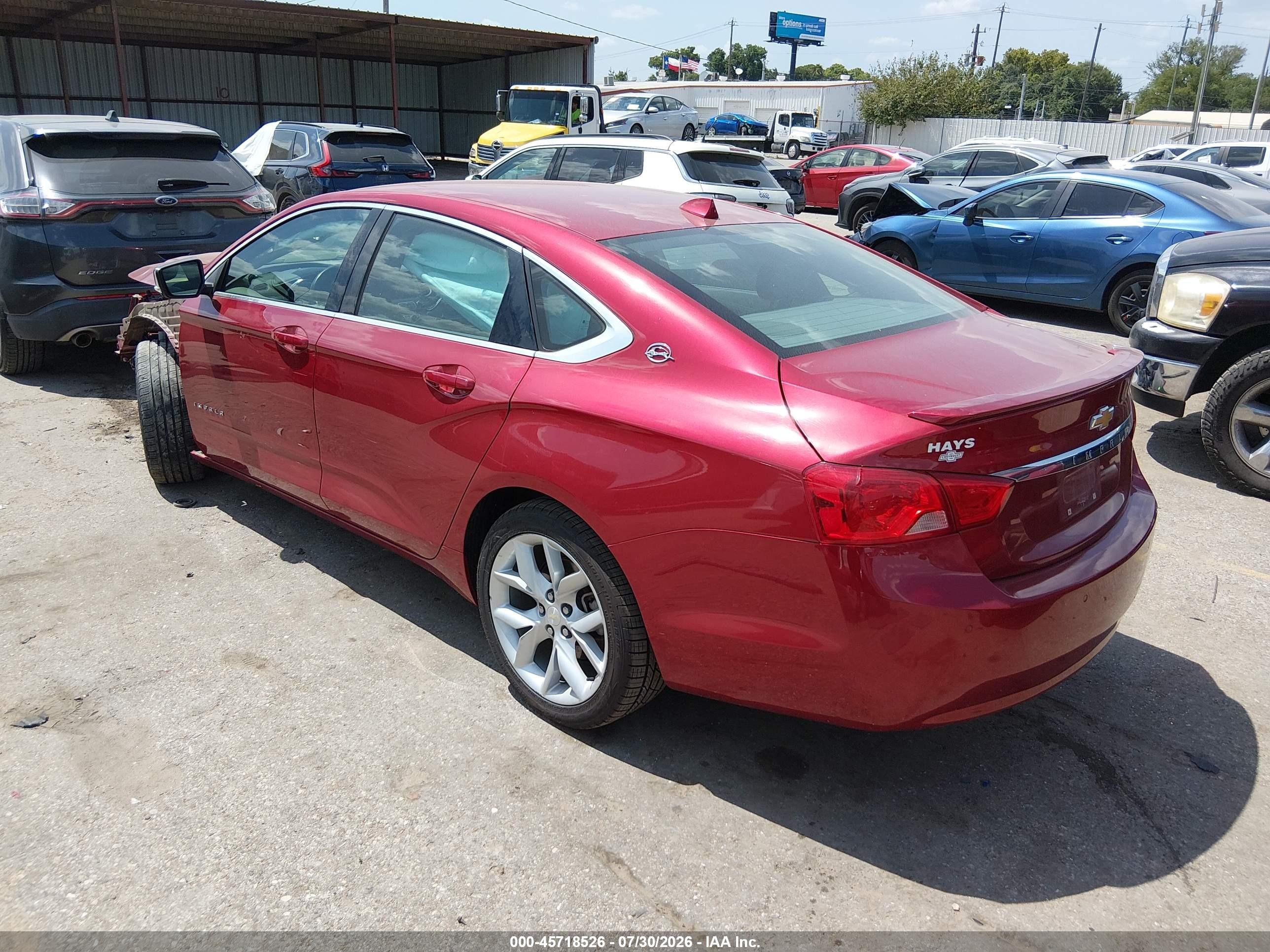 2014 Chevrolet Impala 2lt Red vin: 1G1125S36EU119389