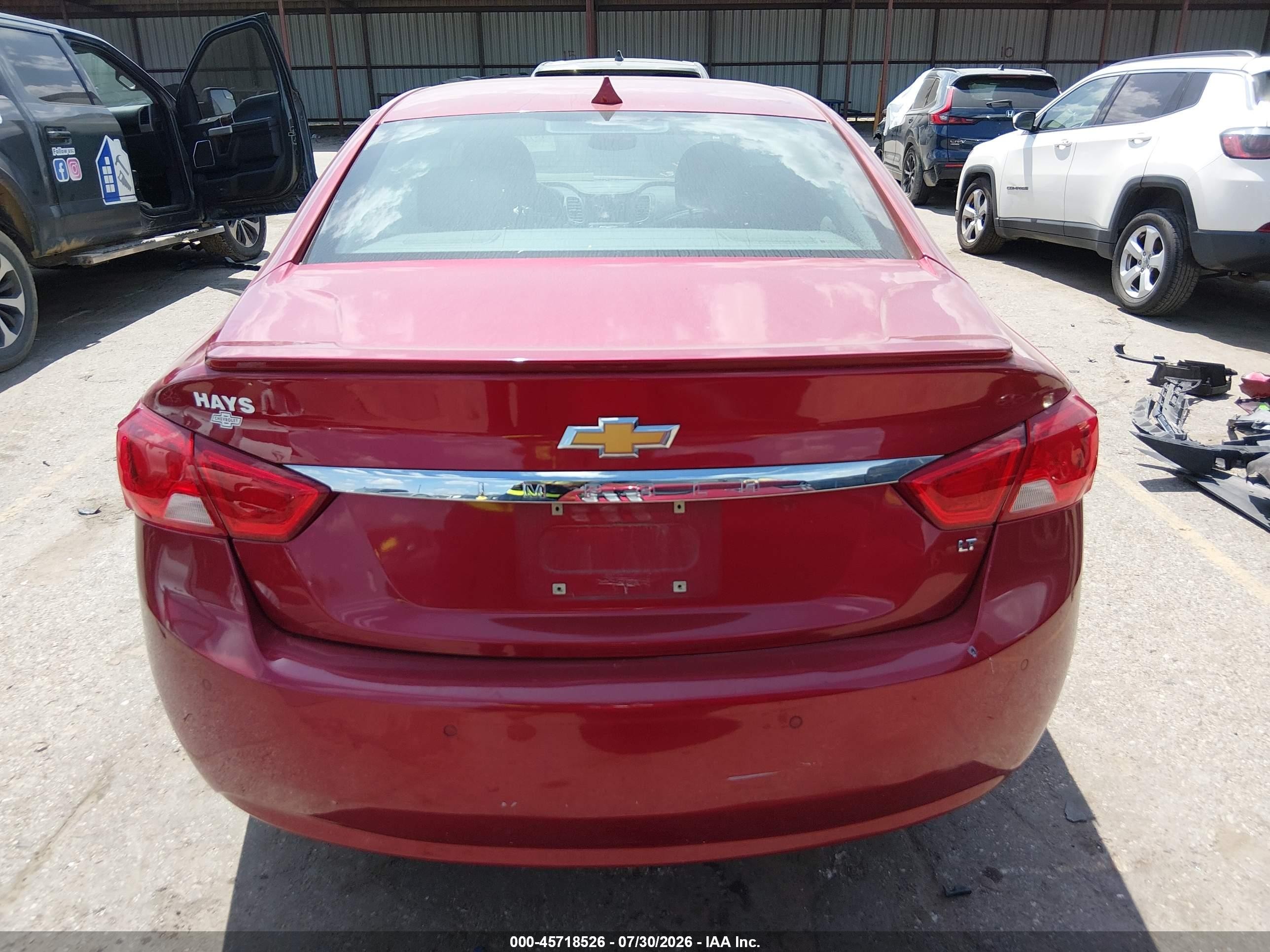 2014 Chevrolet Impala 2lt Red vin: 1G1125S36EU119389