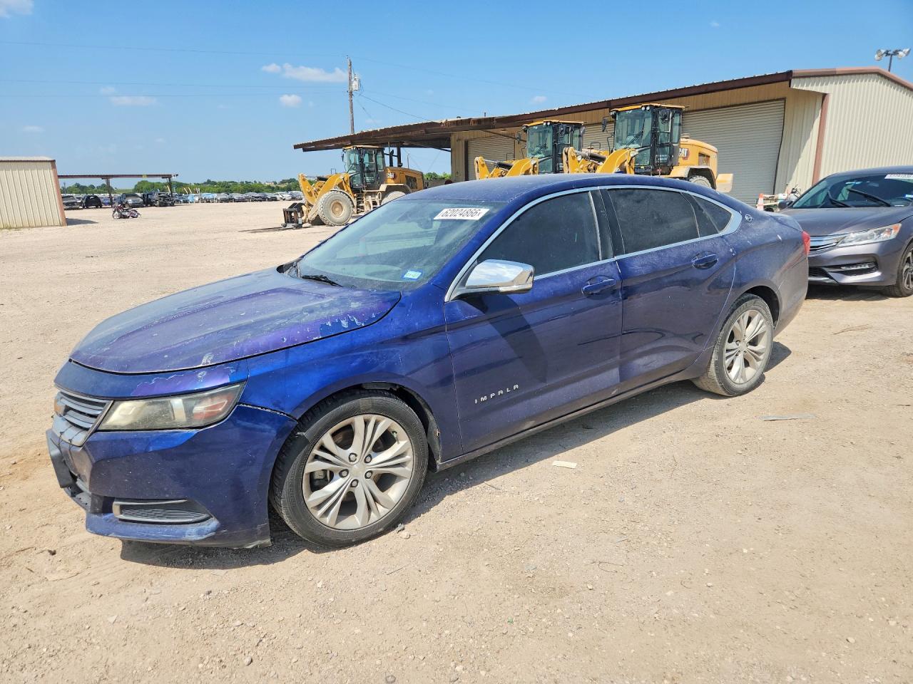 2014 Chevrolet Impala Lt Blue vin: 1G1125S36EU157236
