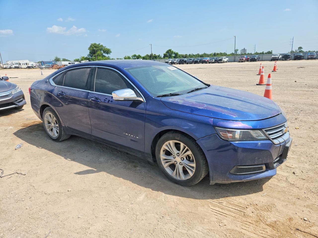 2014 Chevrolet Impala Lt Blue vin: 1G1125S36EU157236