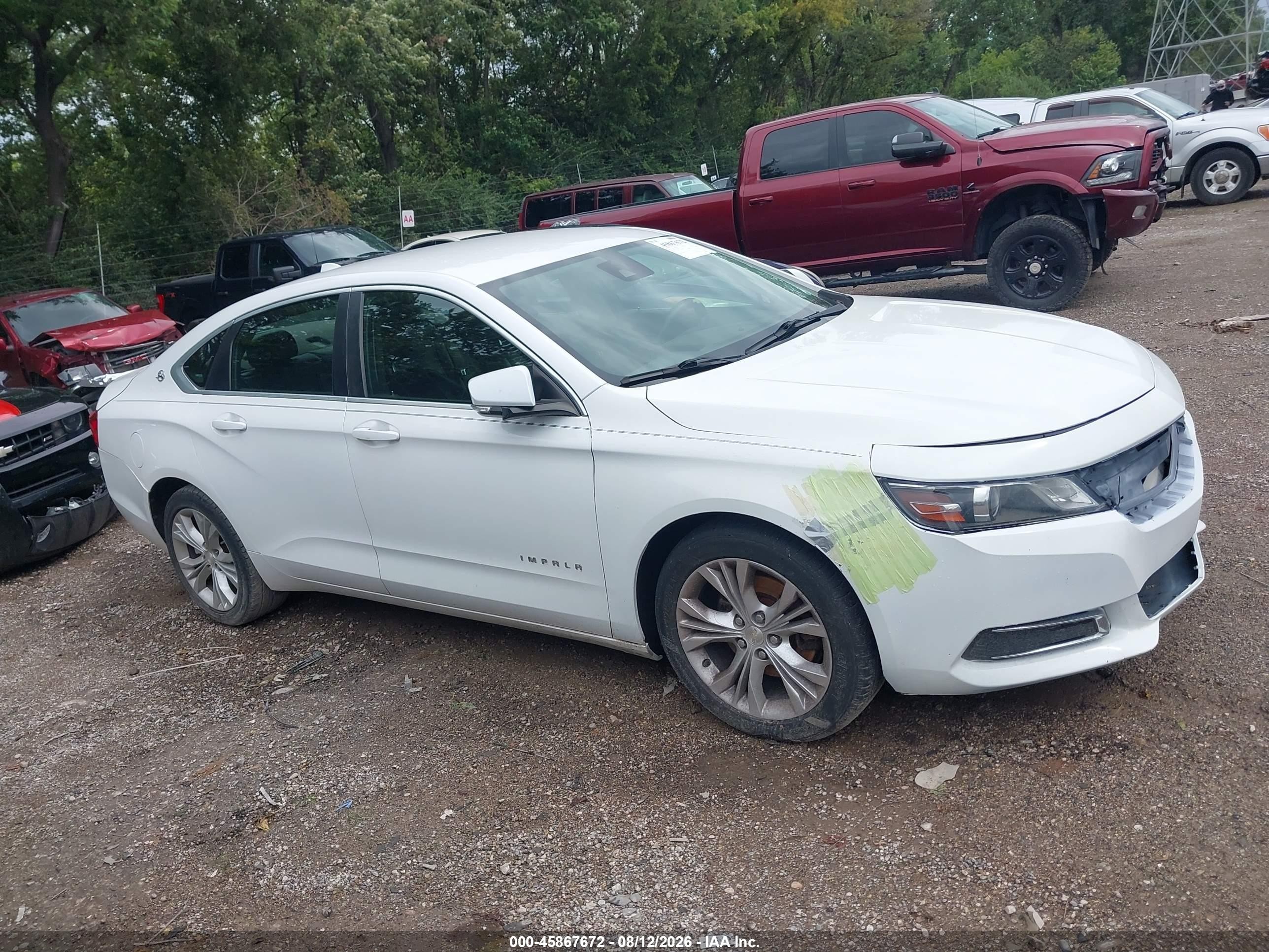 2014 Chevrolet Impala 2lt White vin: 1G1125S37EU129140