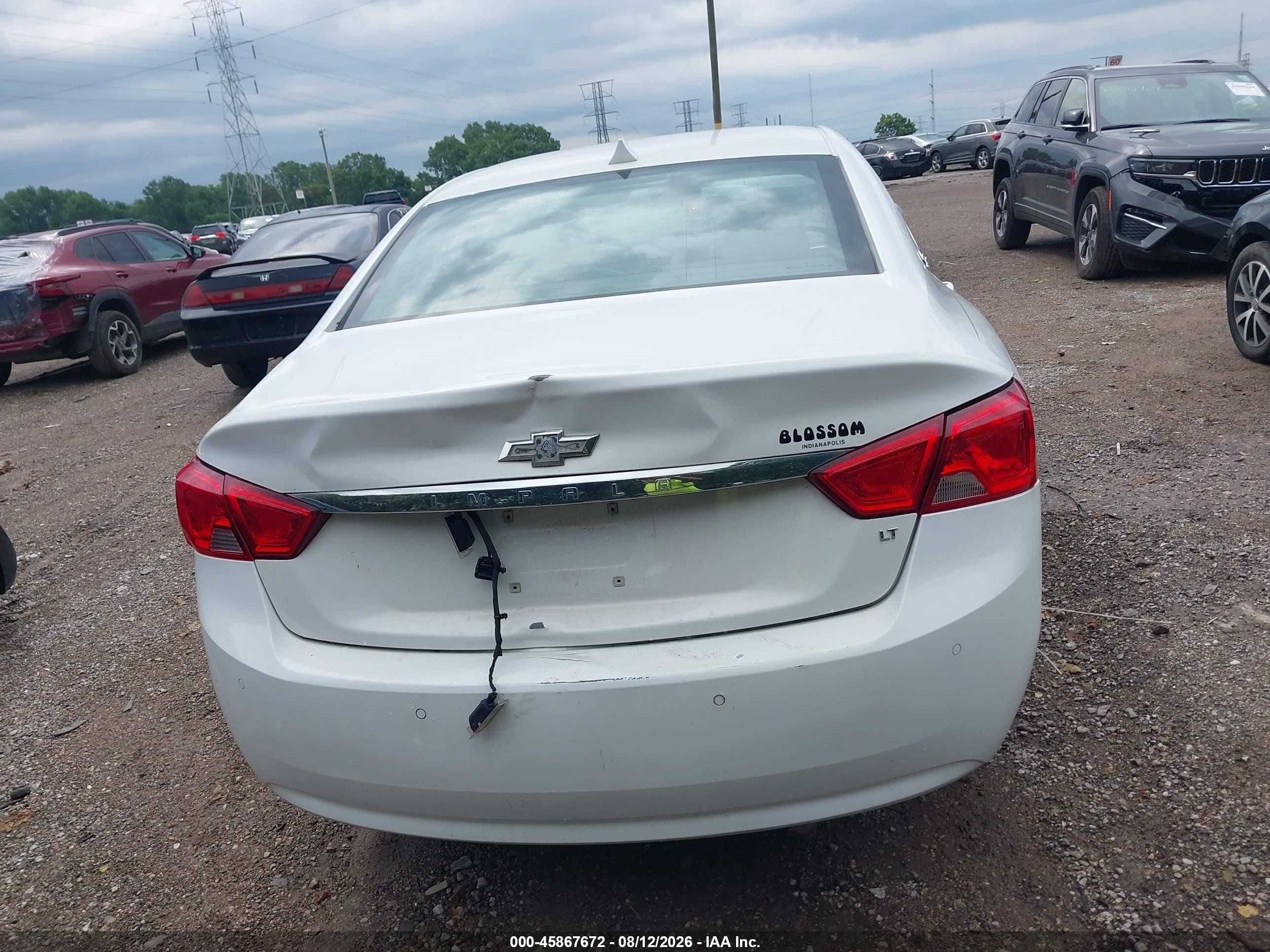 2014 Chevrolet Impala 2lt White vin: 1G1125S37EU129140