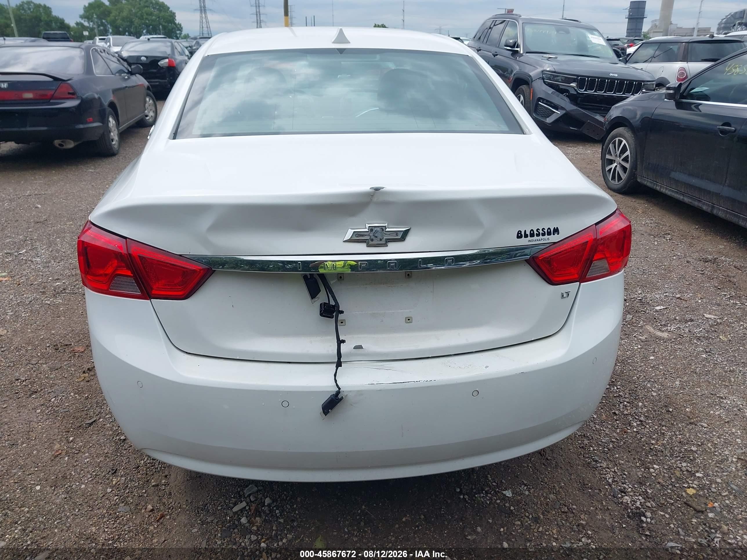 2014 Chevrolet Impala 2lt White vin: 1G1125S37EU129140